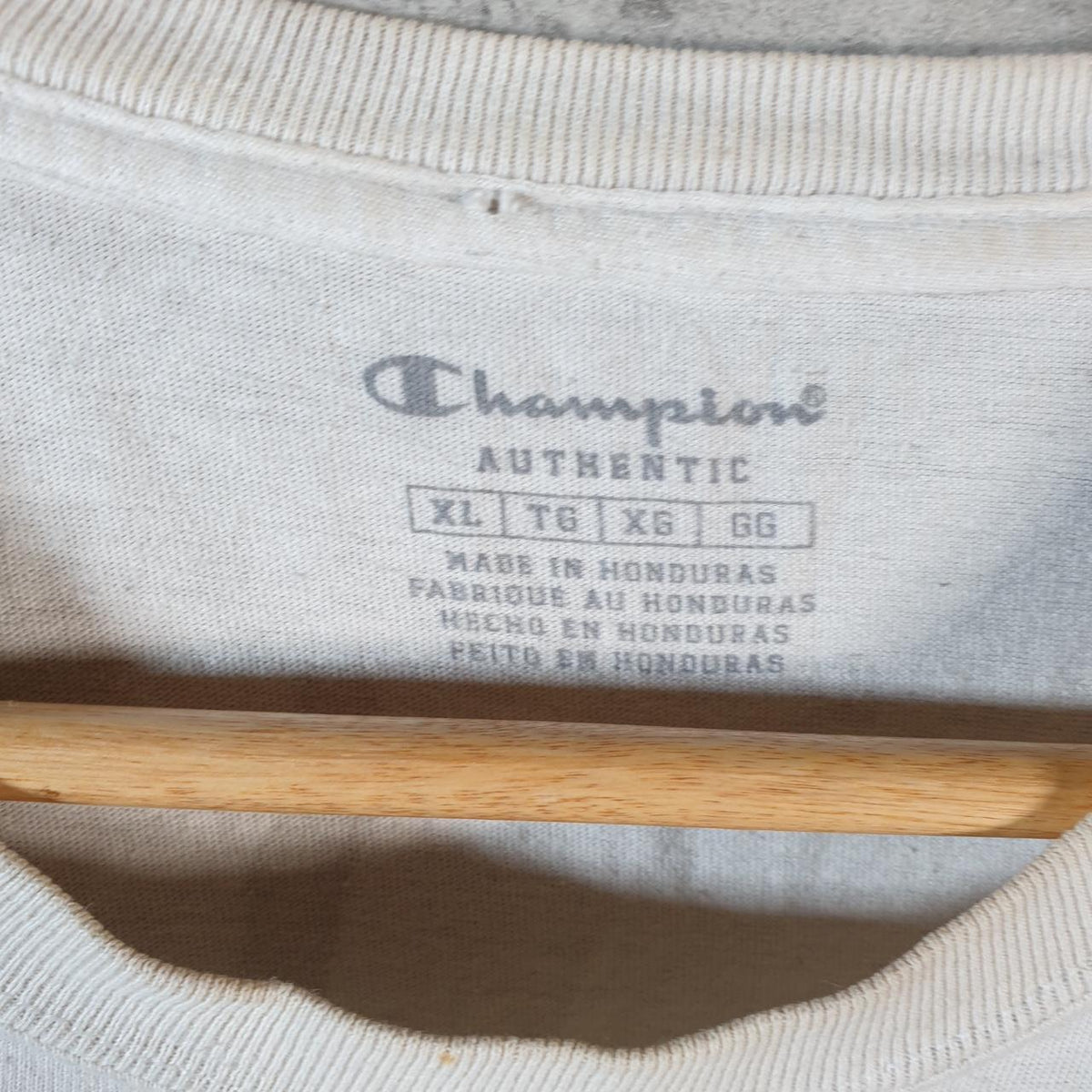 Vintage Champion Don’t Mess With Spellout T Shirt Men’s XL White American USA Athletic