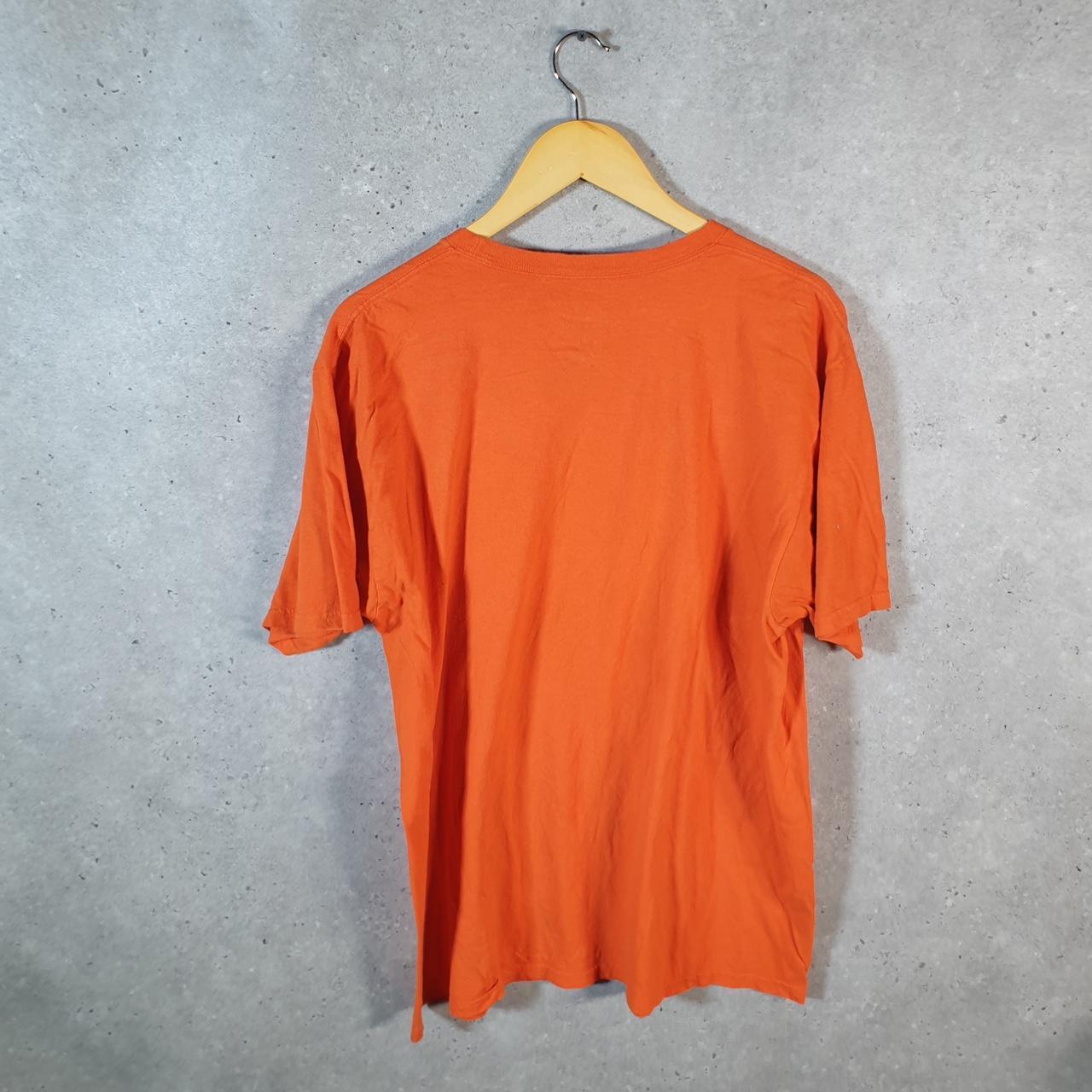 Vintage Adidas Go Tee T Shirt Shirt Men’s XL Orange Three Stripes Logo Athletic C9705