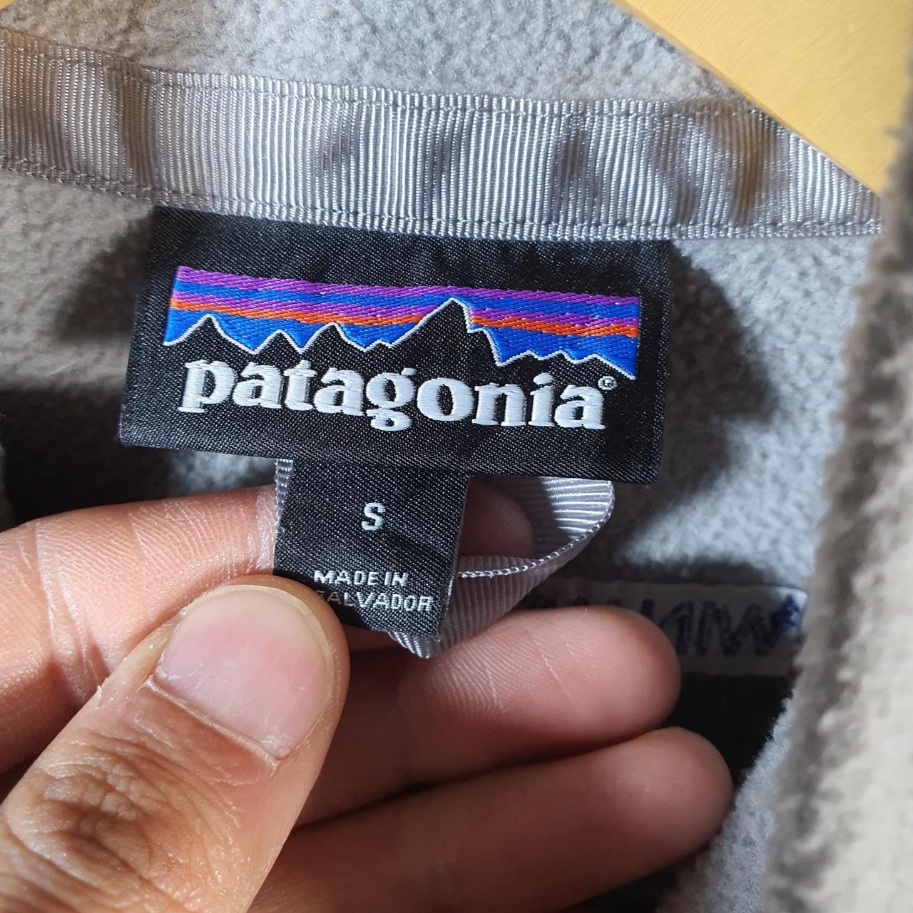 Vintage Patagonia Micro D Full Zip Pullover Sweatshirt Womens Small Grey Winter