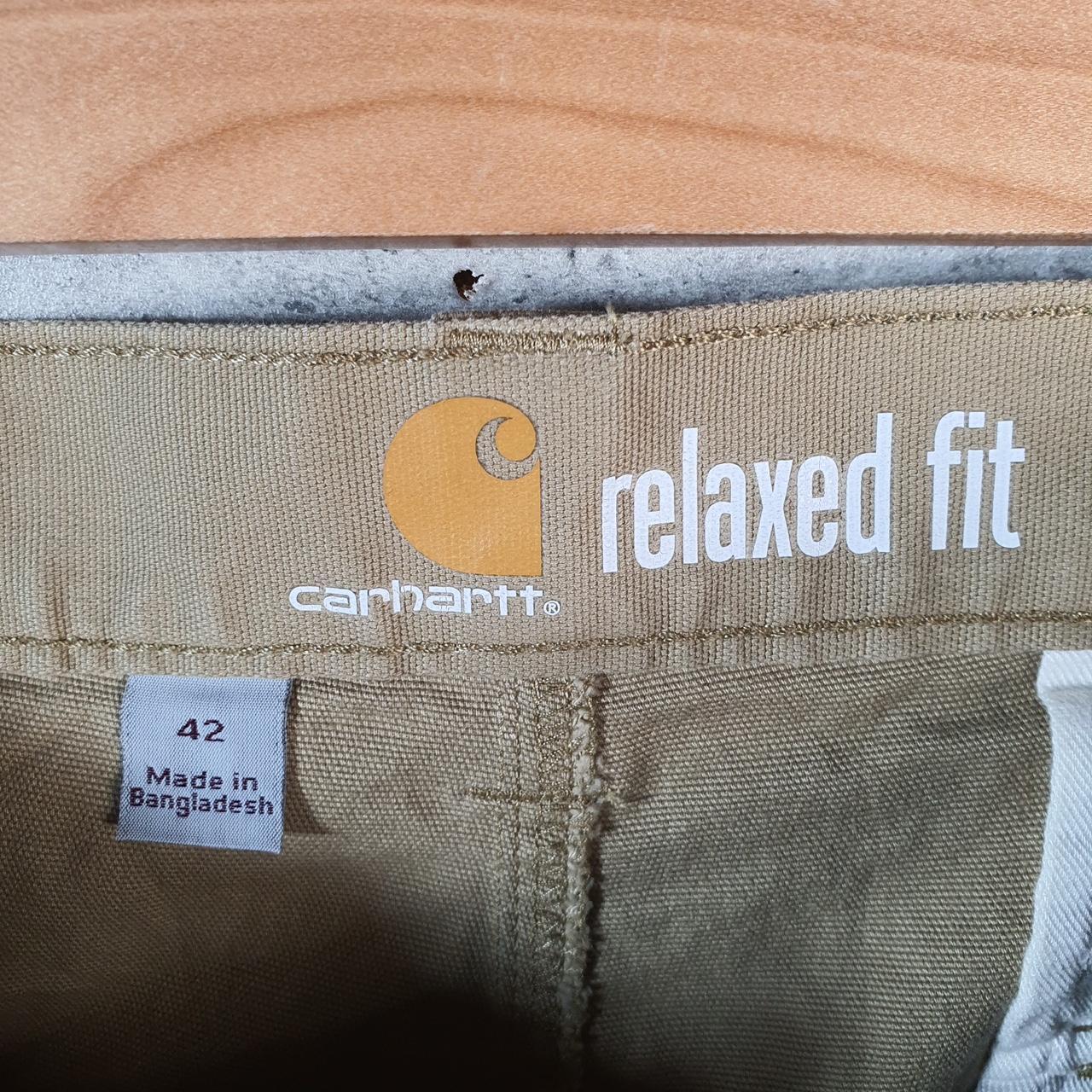 Vintage Carhartt Baggy Carpenter Shorts Jorts Cargo Men’s W42 Brown Relaxed Fit Workwear Big Fish Vintage