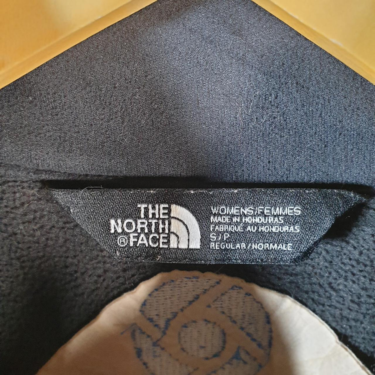 Vintage The North Face TNF Shell Jacket Womens Small Black Logo Full Zip Winter