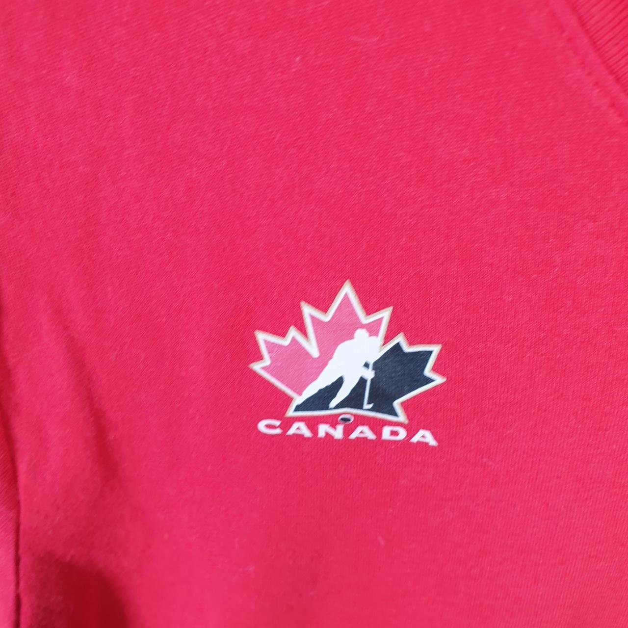 Vintage Nike Dri Fit Canada T Shirt Men’s Small Red Swoosh Logo Athletic