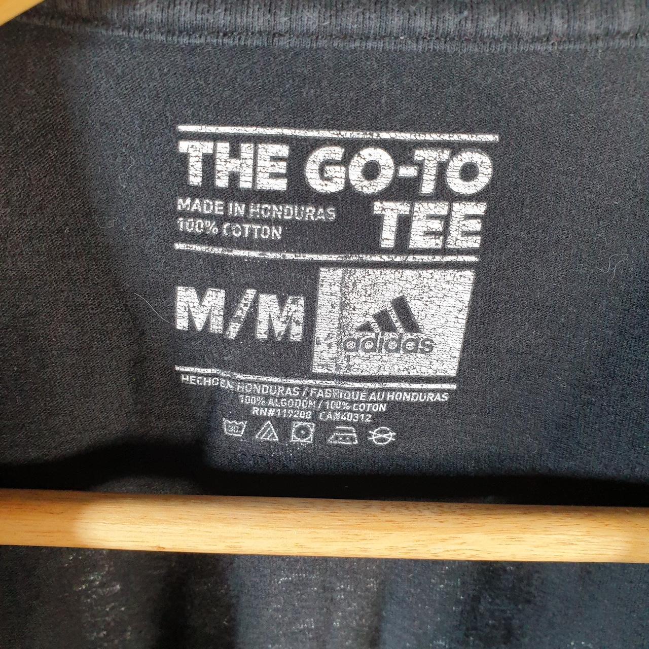 Vintage Adidas Go Tee NBA Portland 3 T Shirt Men’s Medium Black Three Stripes Logo Athletic