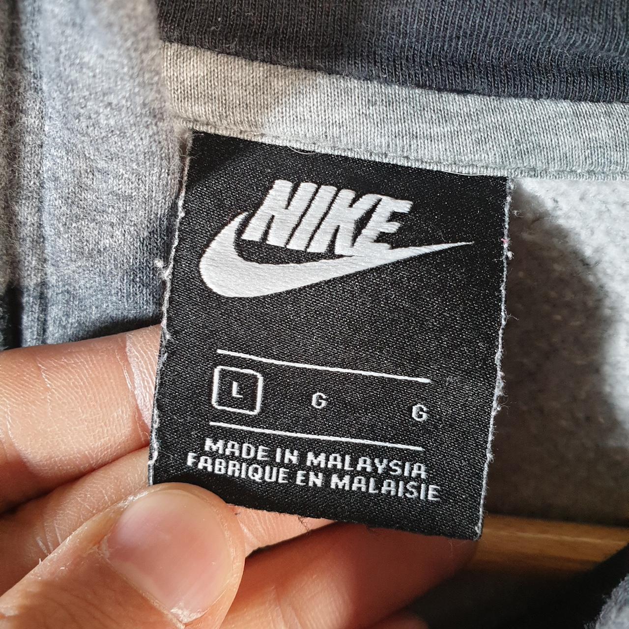Vintage Nike Club Embroidered Hoodie Men’s Large Grey Swoosh Y2K Pullover