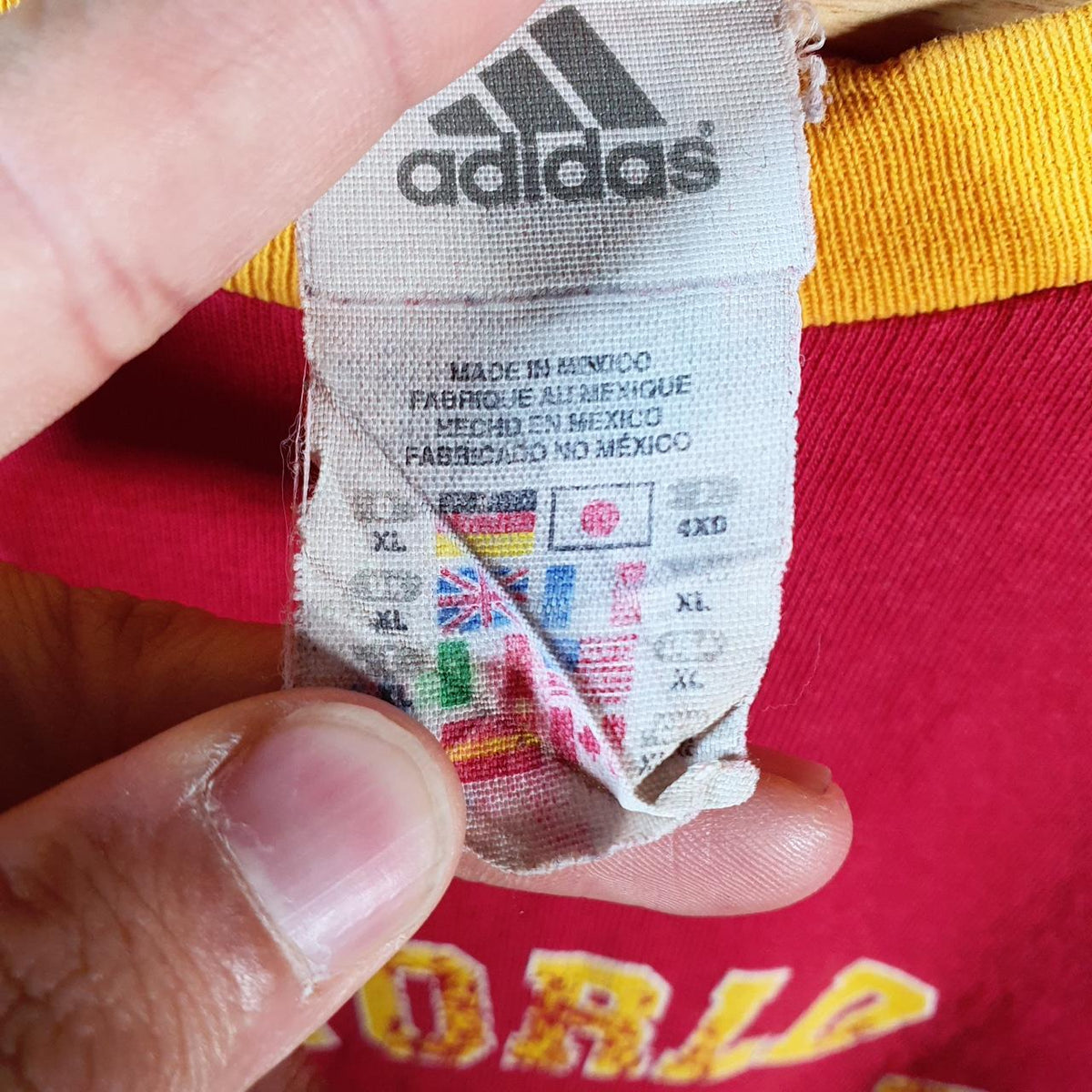 Vintage Adidas Germany 2006 FIFA World Cup Spain T Shirt Shirt Men’s XL Red Football