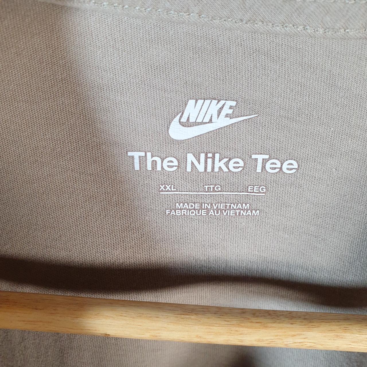 Vintage Nike Club Embroidered T Shirt Men’s 2XL Brown Logo Swoosh Athletic