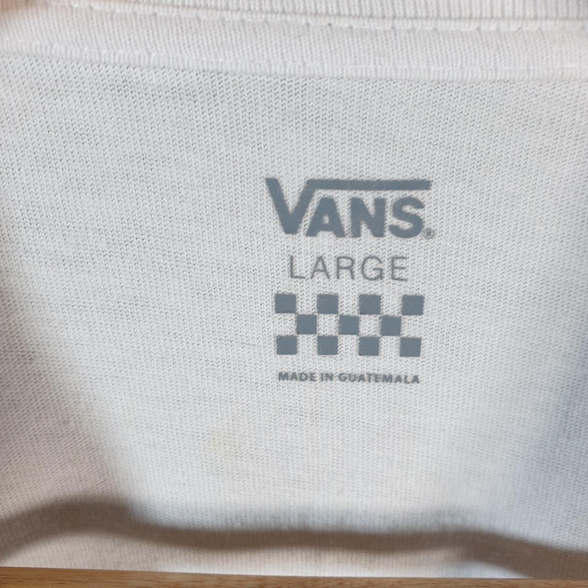 Vintage Vans Off the Wall Graphic T Shirt Men’s Large White Slim Fit Athletic Casual