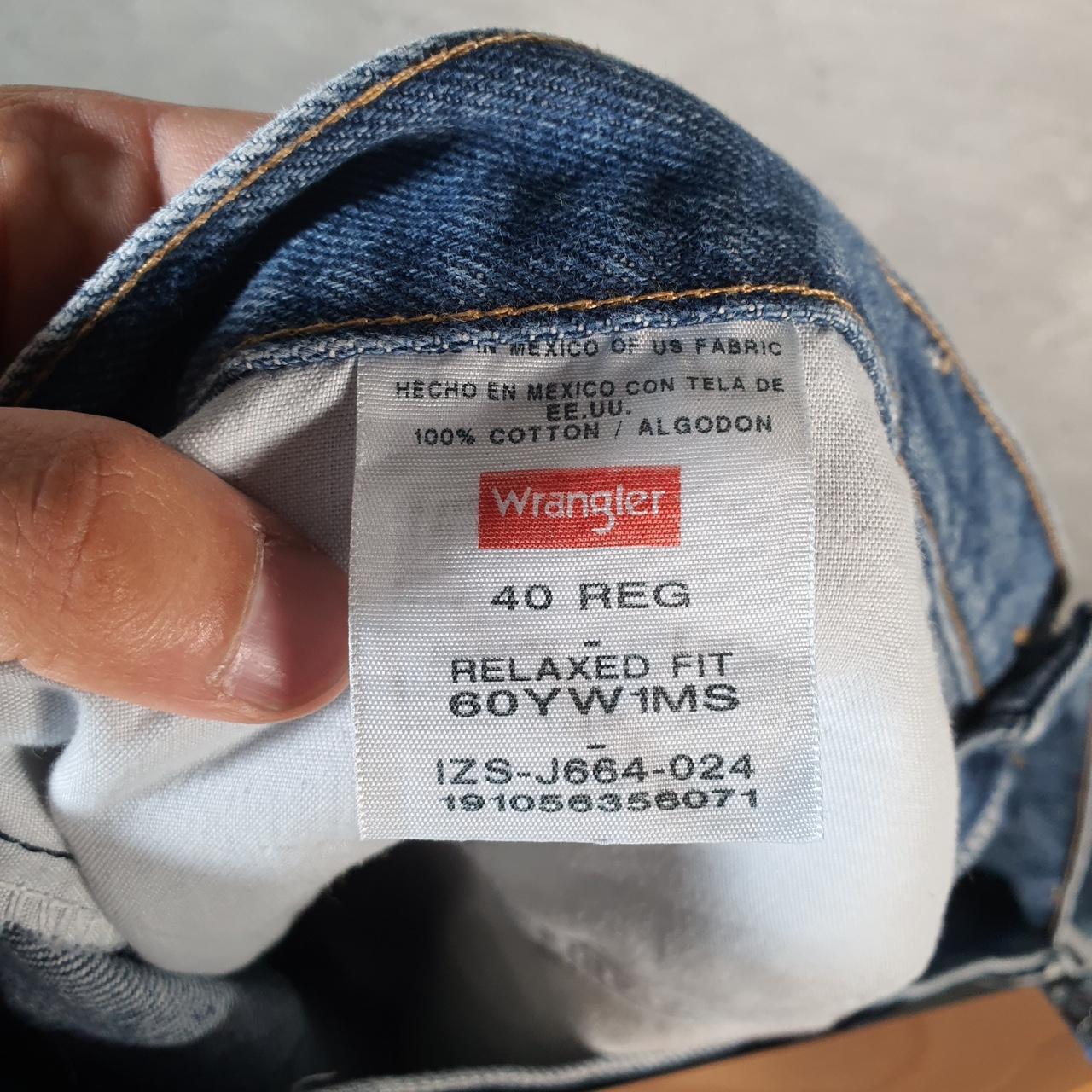 Vintage Wrangler Denim Shorts Jorts Cargo Men’s W40 Blue Baggy Cotton