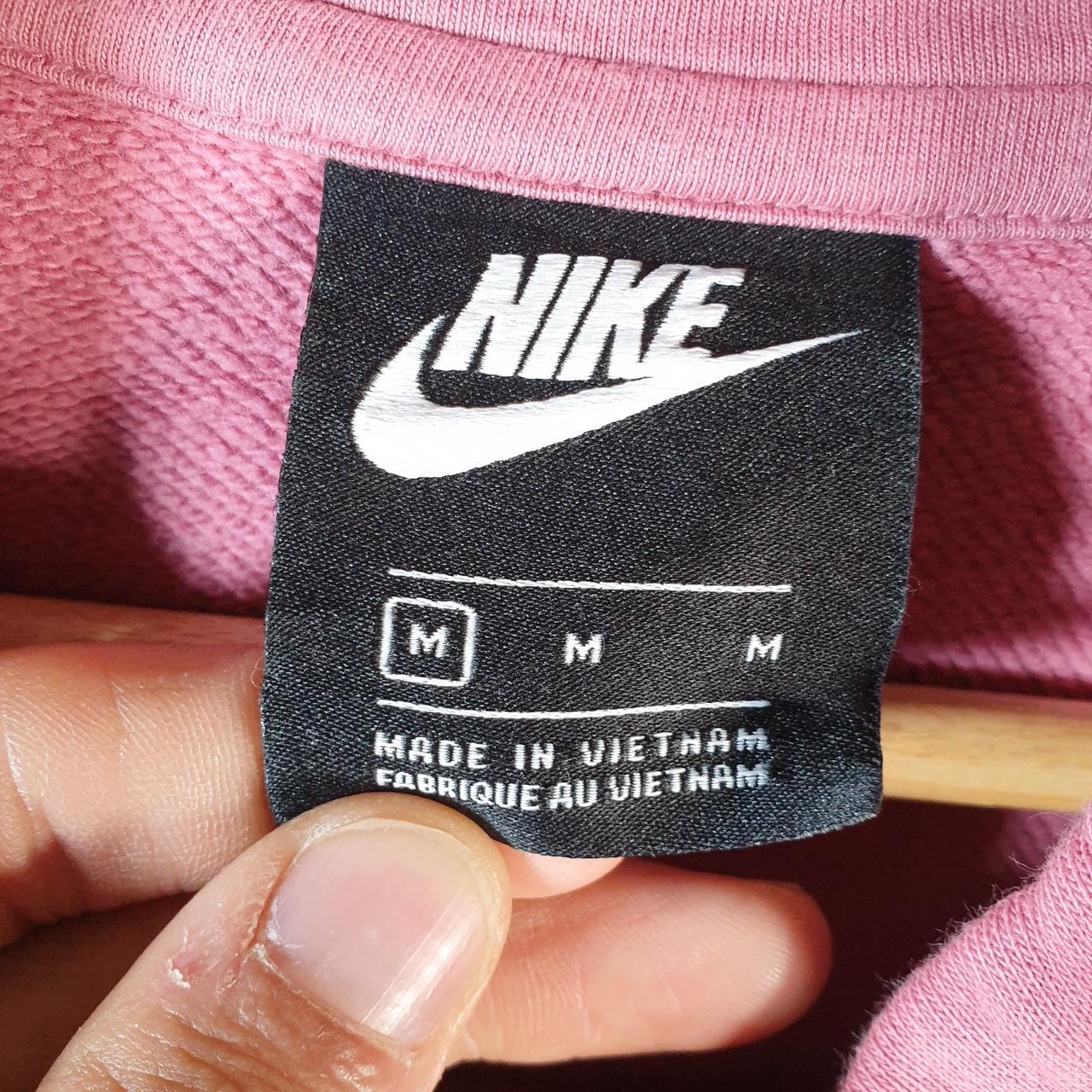 Vintage Nike Club Hoodie Womens Medium Pink Swoosh Y2K Pullover Logo
