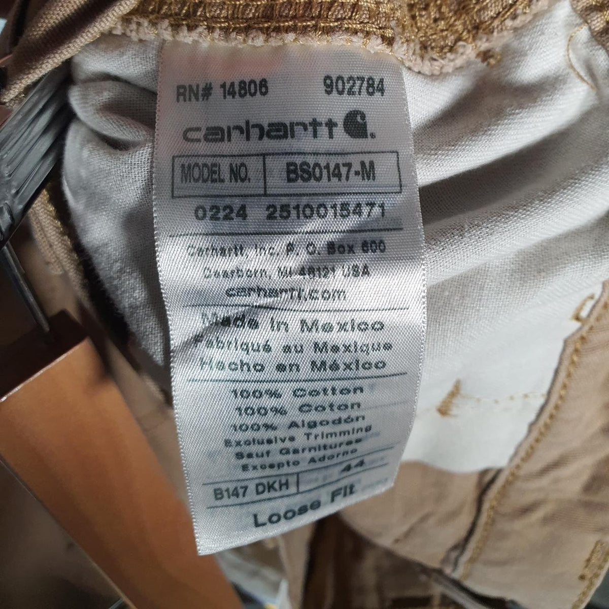Vintage Carhartt Baggy Carpenter Shorts Jorts Cargo Men’s W44 Brown Loose Fit Workwear Big Fish Vintage