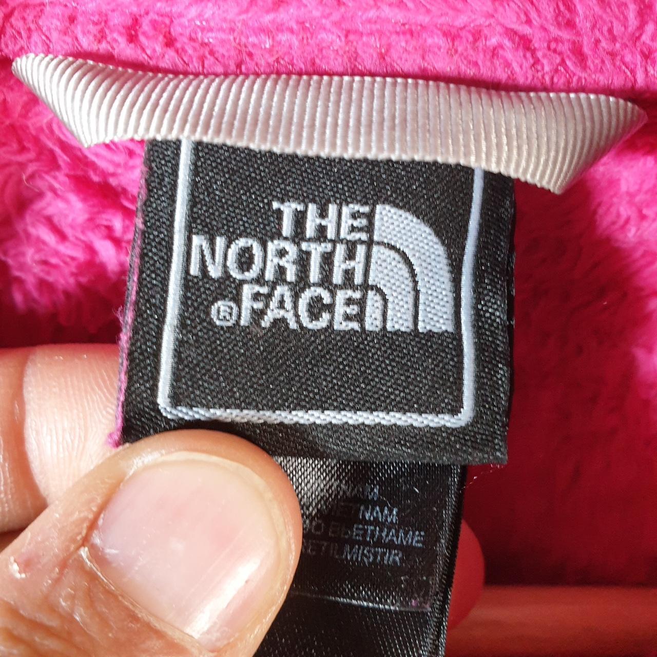 Vintage The North Face TNF Denali Fleece Sweatshirt Girls XL Pink Full Zip Logo