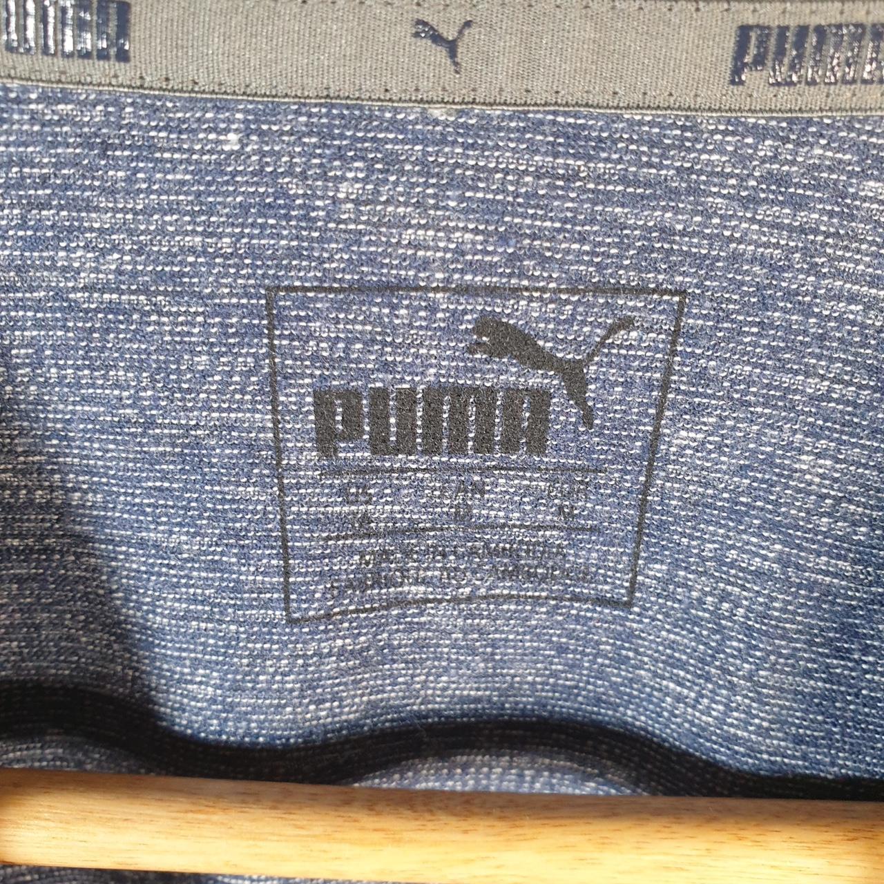 Vintage Puma Spellout T Shirt Mens Medium Grey Sports Logo Athletic