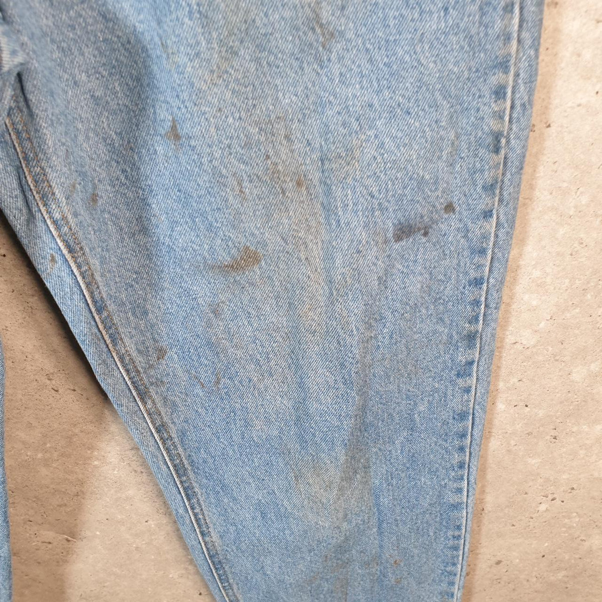 Vintage Carhartt Workwear Carpenter Jeans Mens W34 L32 Blue Denim Relaxed Fit USA