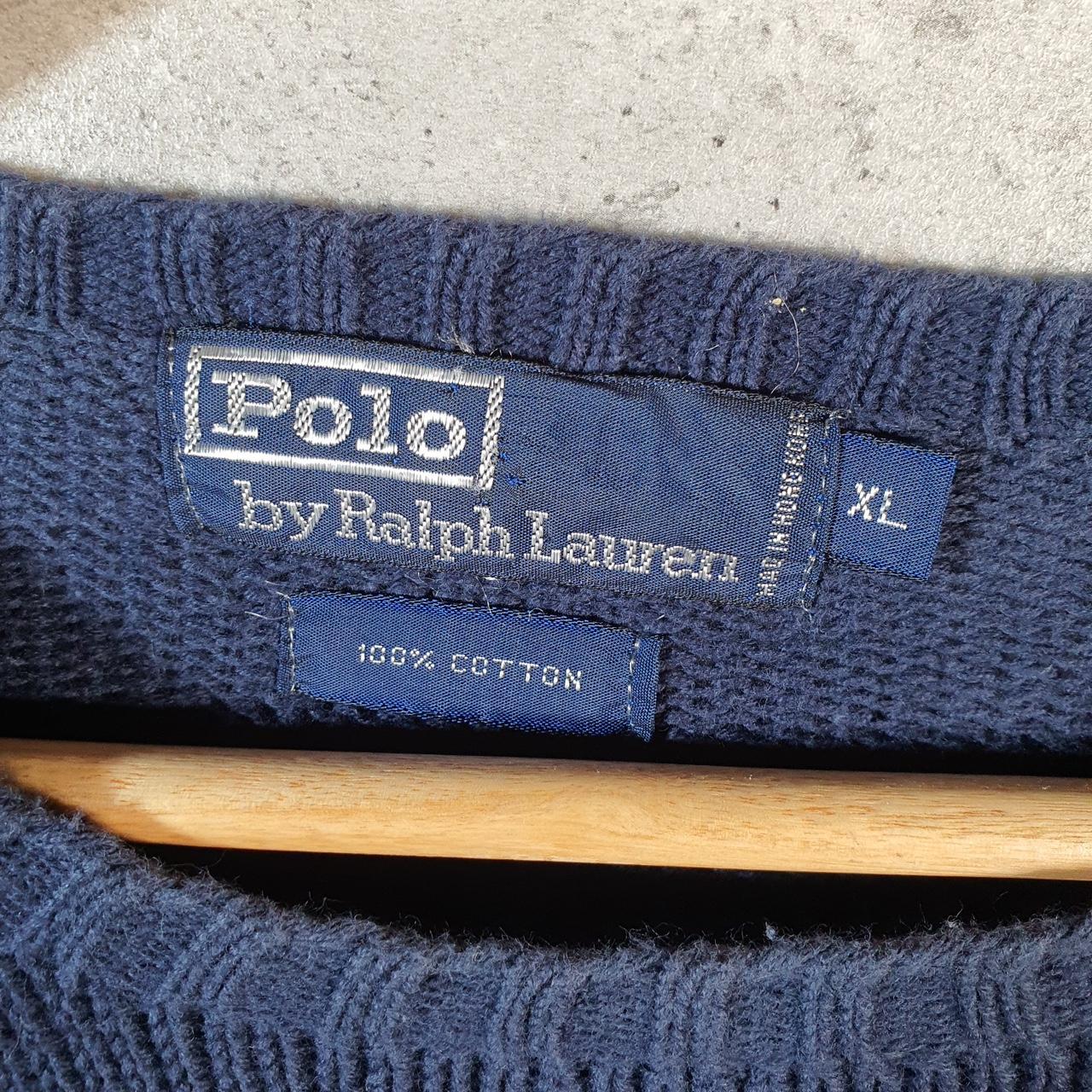 Vintage Ralph Lauren Polo Heavyweight Sweatshirt Men’s XL Blue Pullover Pony C8848