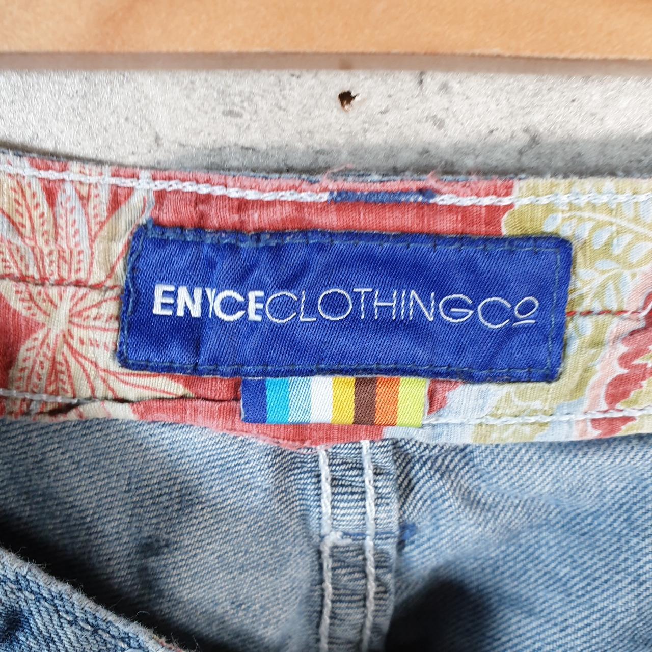 Vintage Enyce Baggy Y2K Hip Hop Jeans Shorts Jorts Mens W38 Blue Denim USA Big Fish Vintage