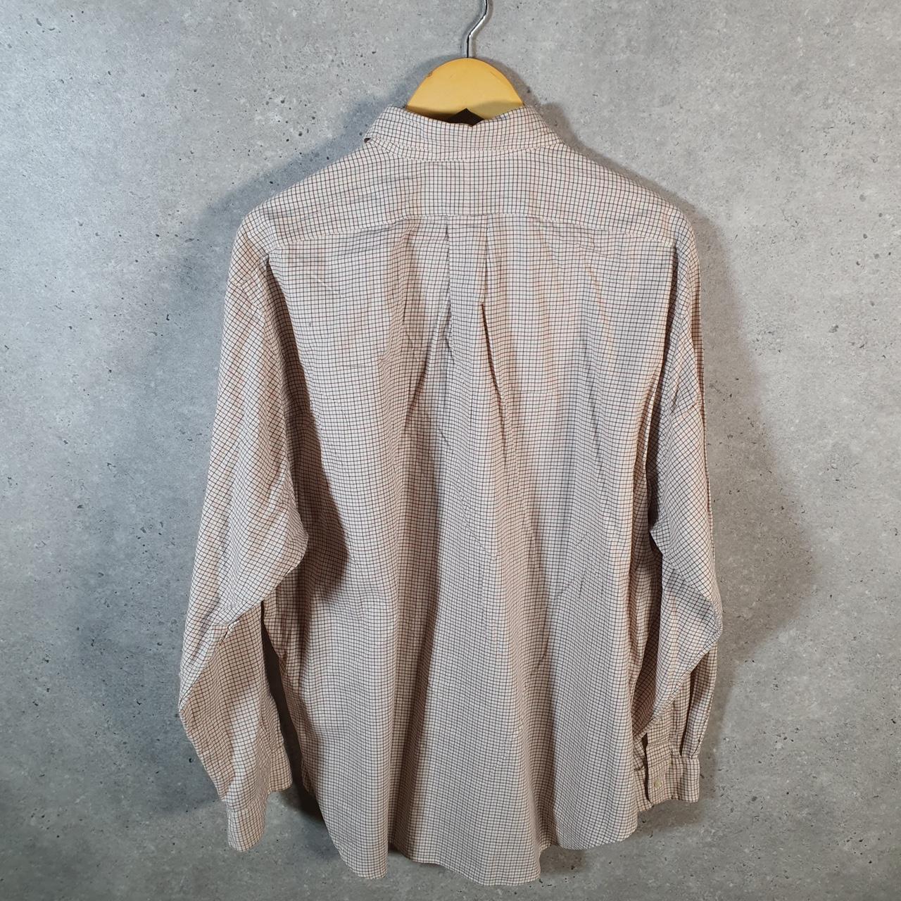 Vintage Ralph Lauren Button Down Shirt Men’s Large Checkered Classic Fit Pony