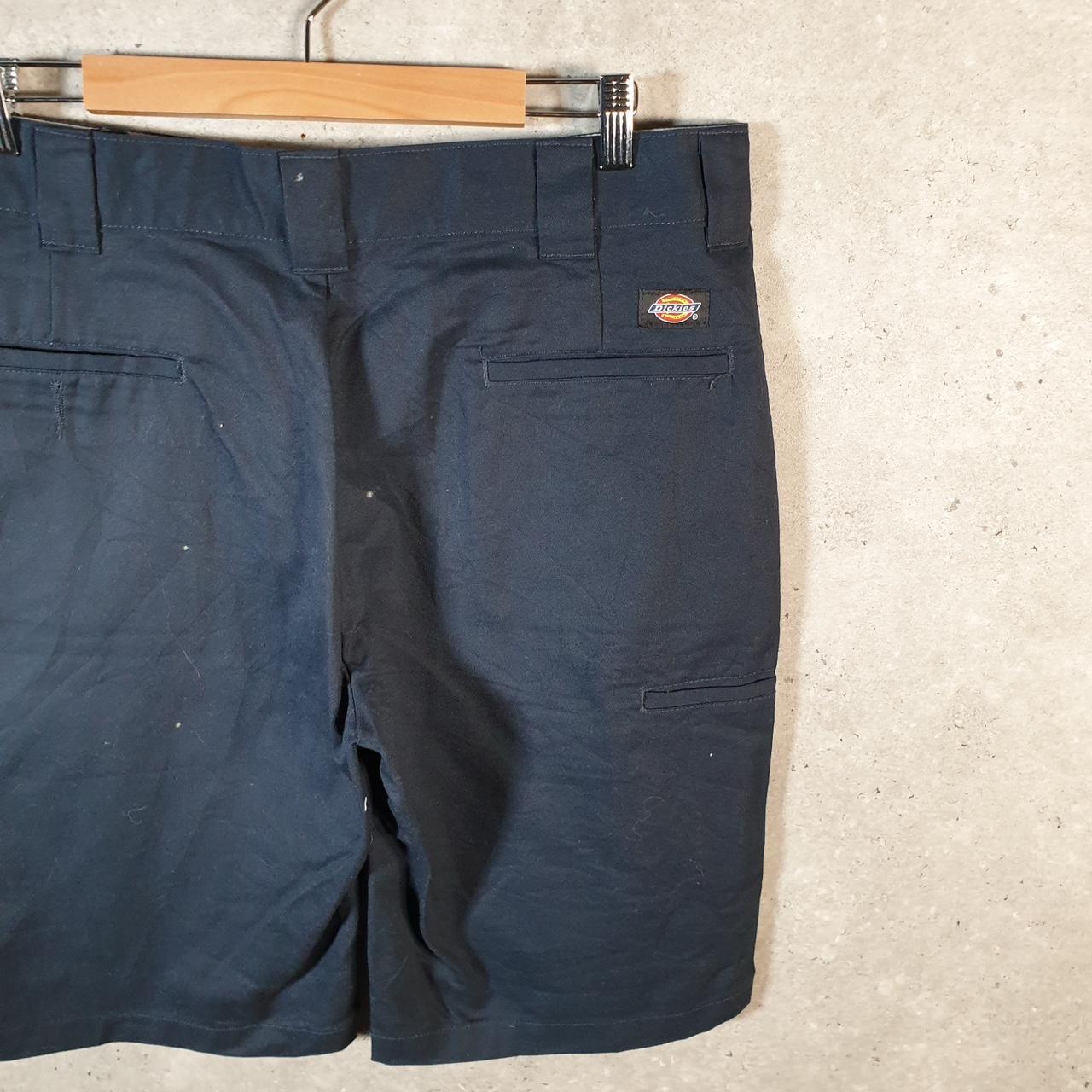 Vintage Dickies Baggy Chino Shorts Jorts Cargo Mens W36 Navy Blue Loose Fit
