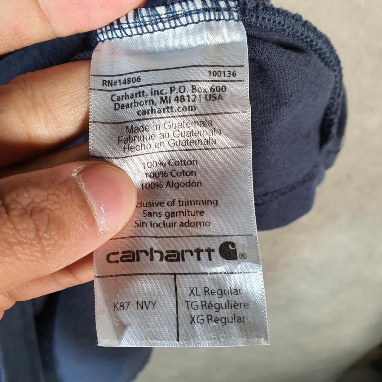 Vintage Carhartt Pocket T Shirt Men’s XL Navy Blue Workwear Chore Utility Original Fit C9222