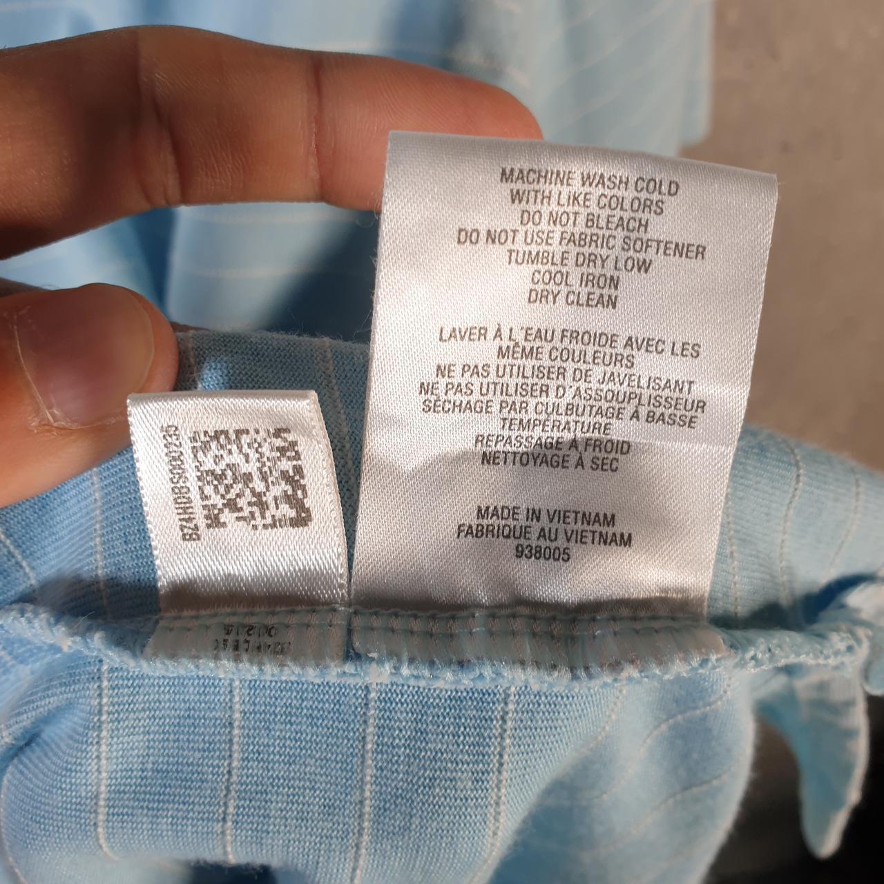 Vintage Adidas Climalite Polo Shirt Men’s Medium Striped Blue Three Stripes Athletic