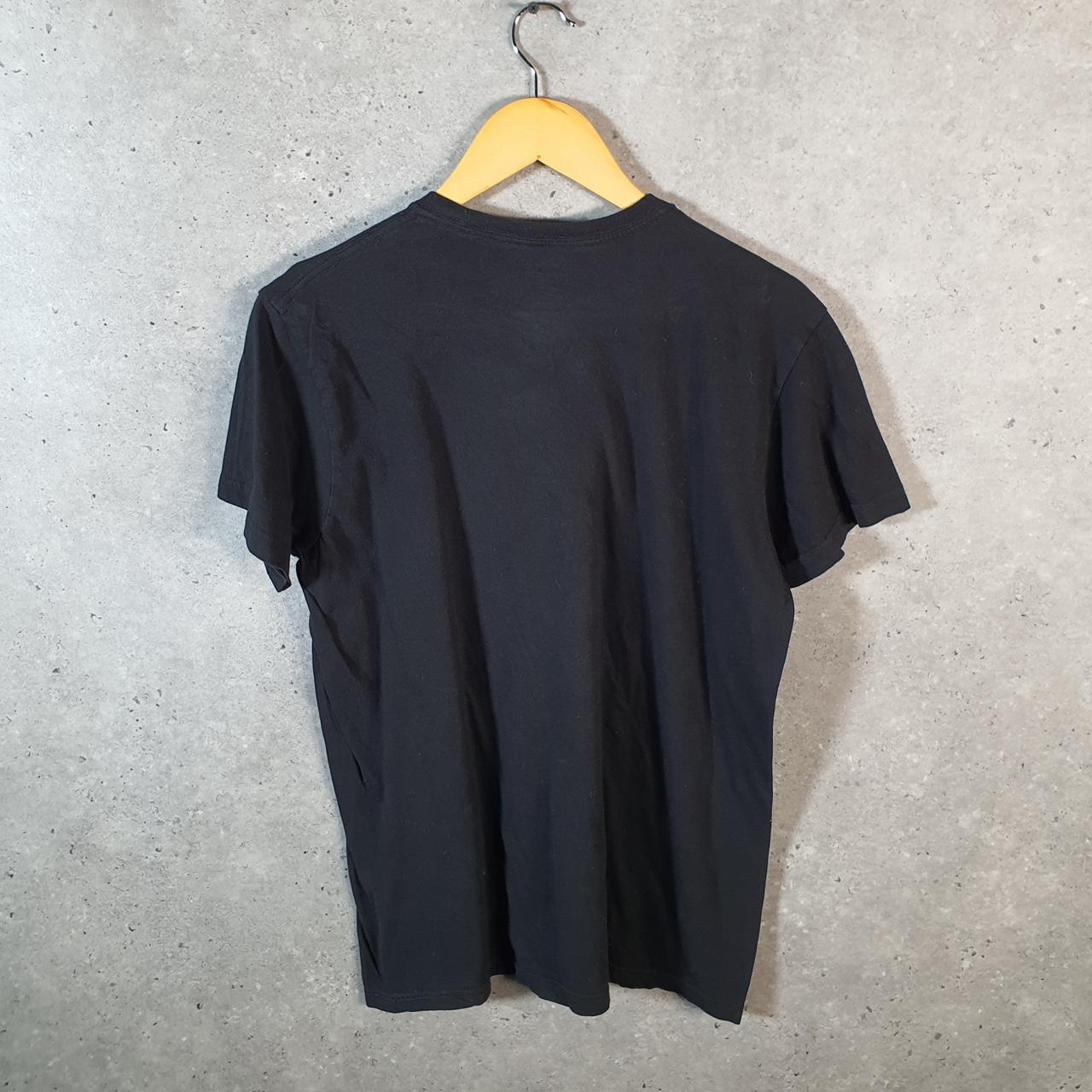 Vintage Ralph Lauren Polo T Shirt Men’s Medium Black Embroidered Pony Slim Fit C9137