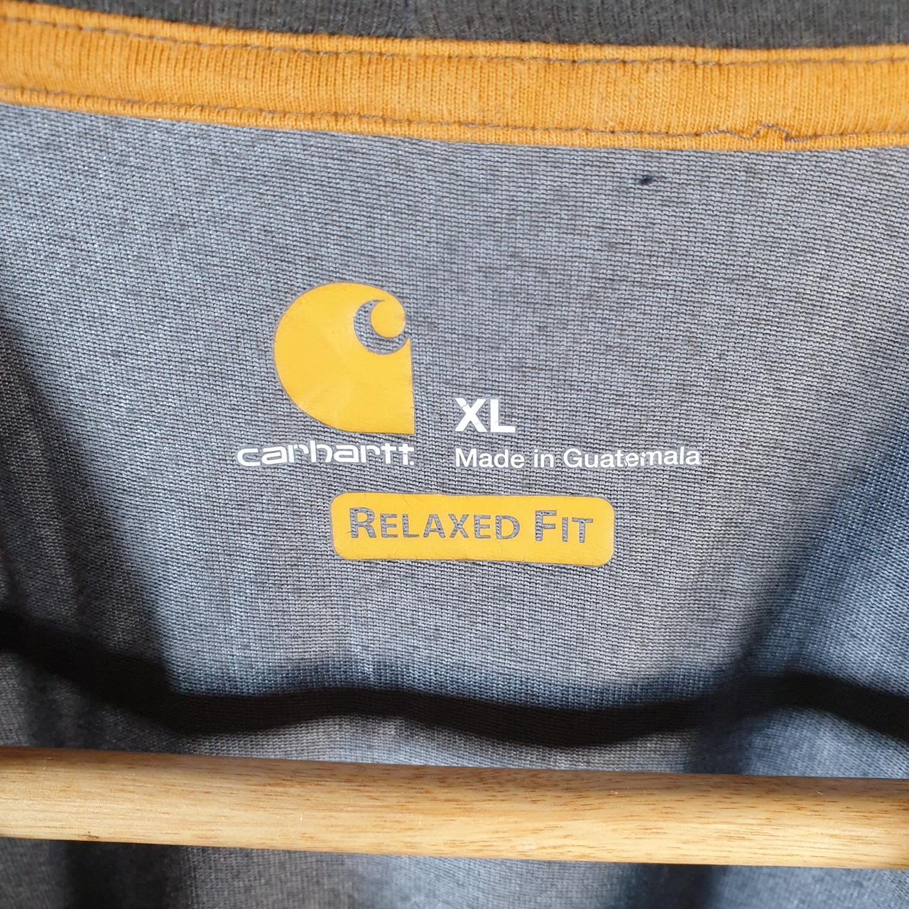 Vintage Carhartt Pocket T Shirt Men’s XL Grey Workwear Chore Utility Relaxed Fit C9189