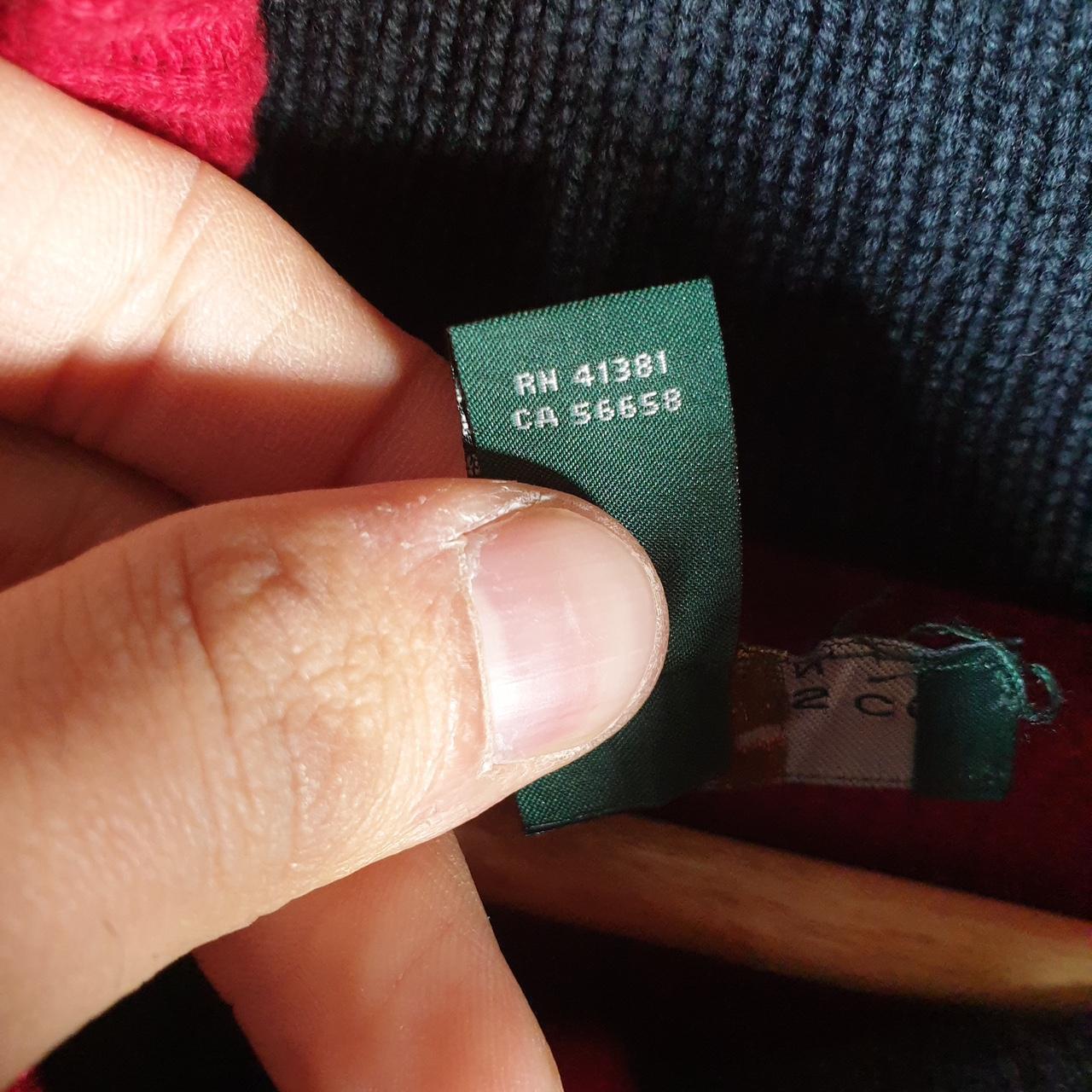 Vintage Ralph Lauren Polo Cable Knit Sweater Womens Large Red Cotton 1/4 Zip