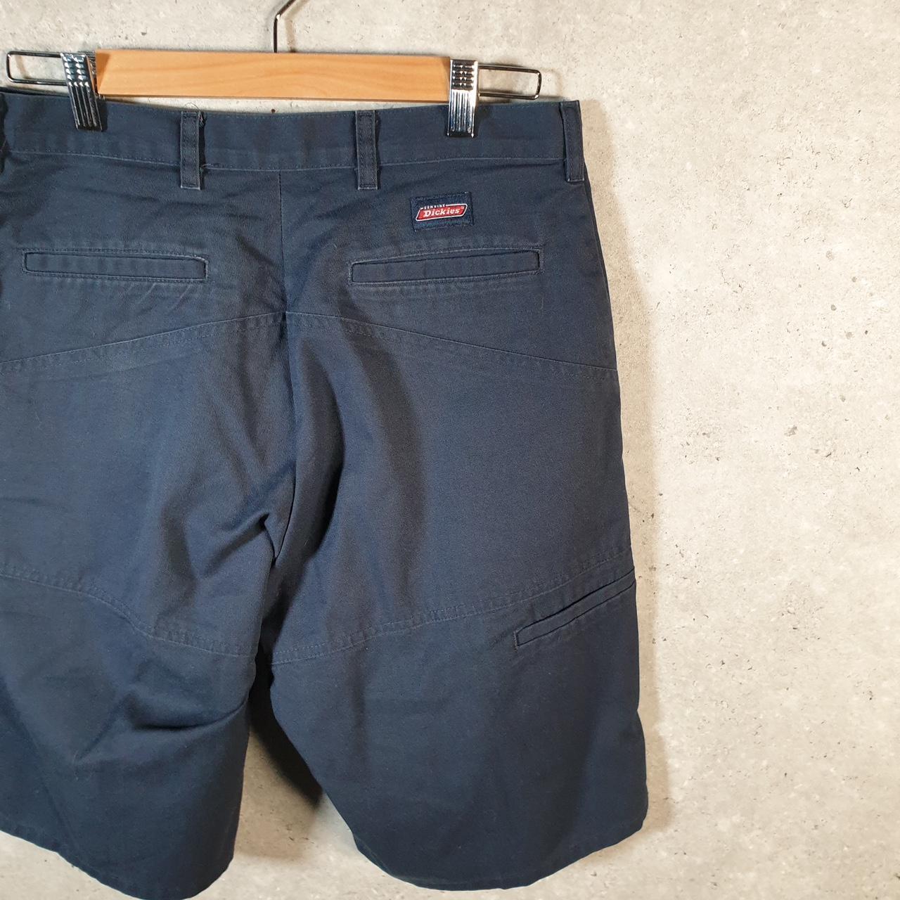 Vintage Dickies Baggy Chino Shorts Jorts Cargo Mens W30 Navy Blue Loose Fit