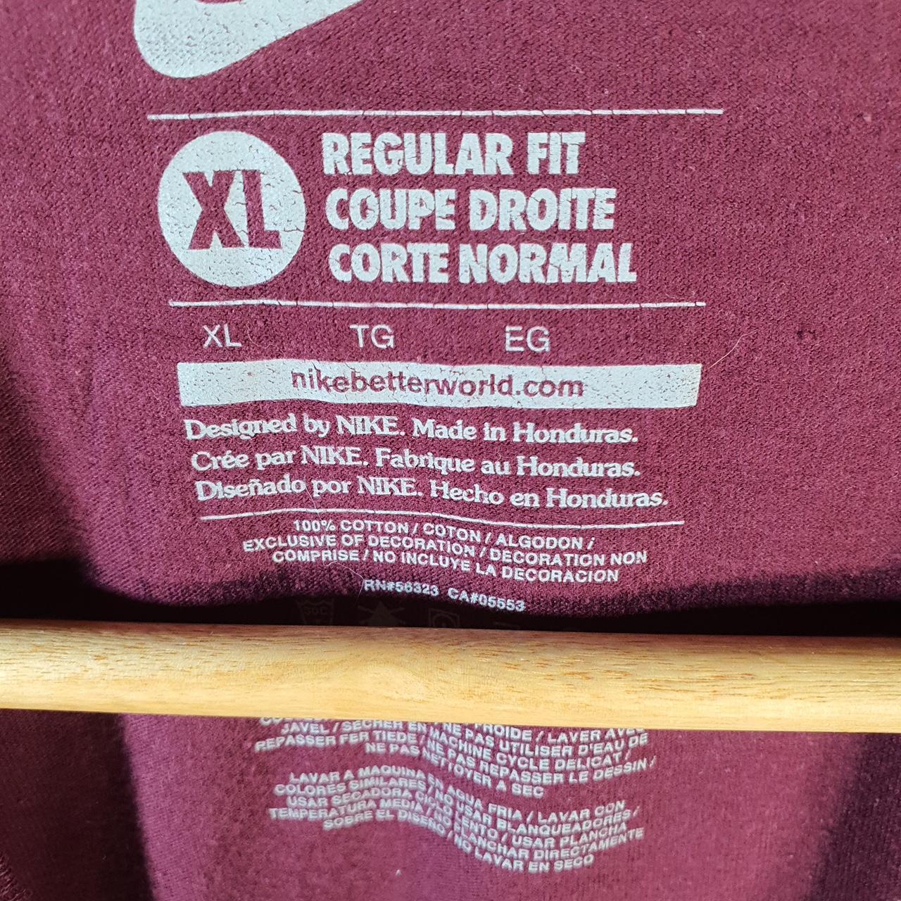 Vintage Nike Minnesota Graphic Spellout T Shirt Men’s XL Burgundy Swoosh Athletic