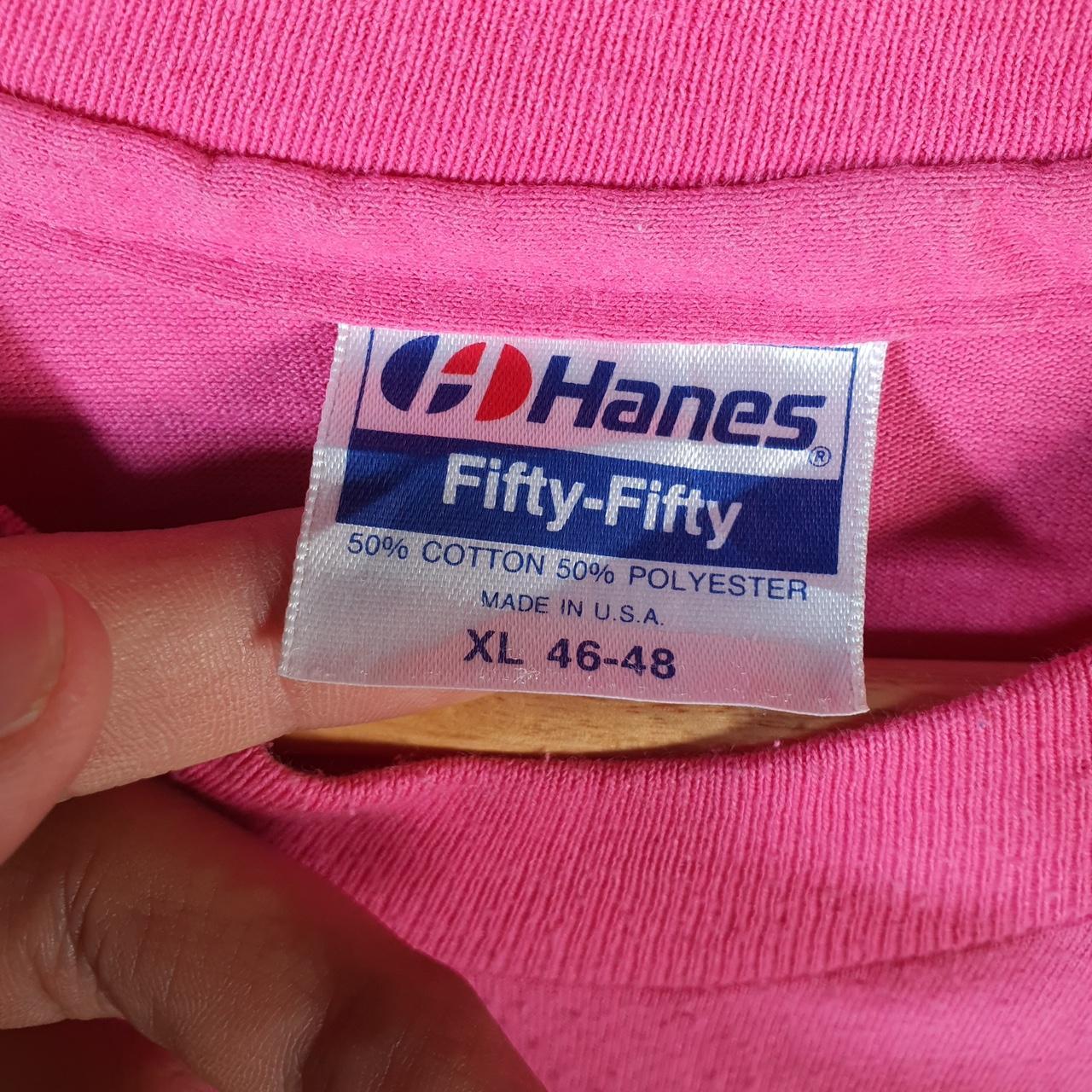 Vintage Hanes 1991 60 Years Old Birthday USA Single Stitch T Shirt Men’s XL Pink