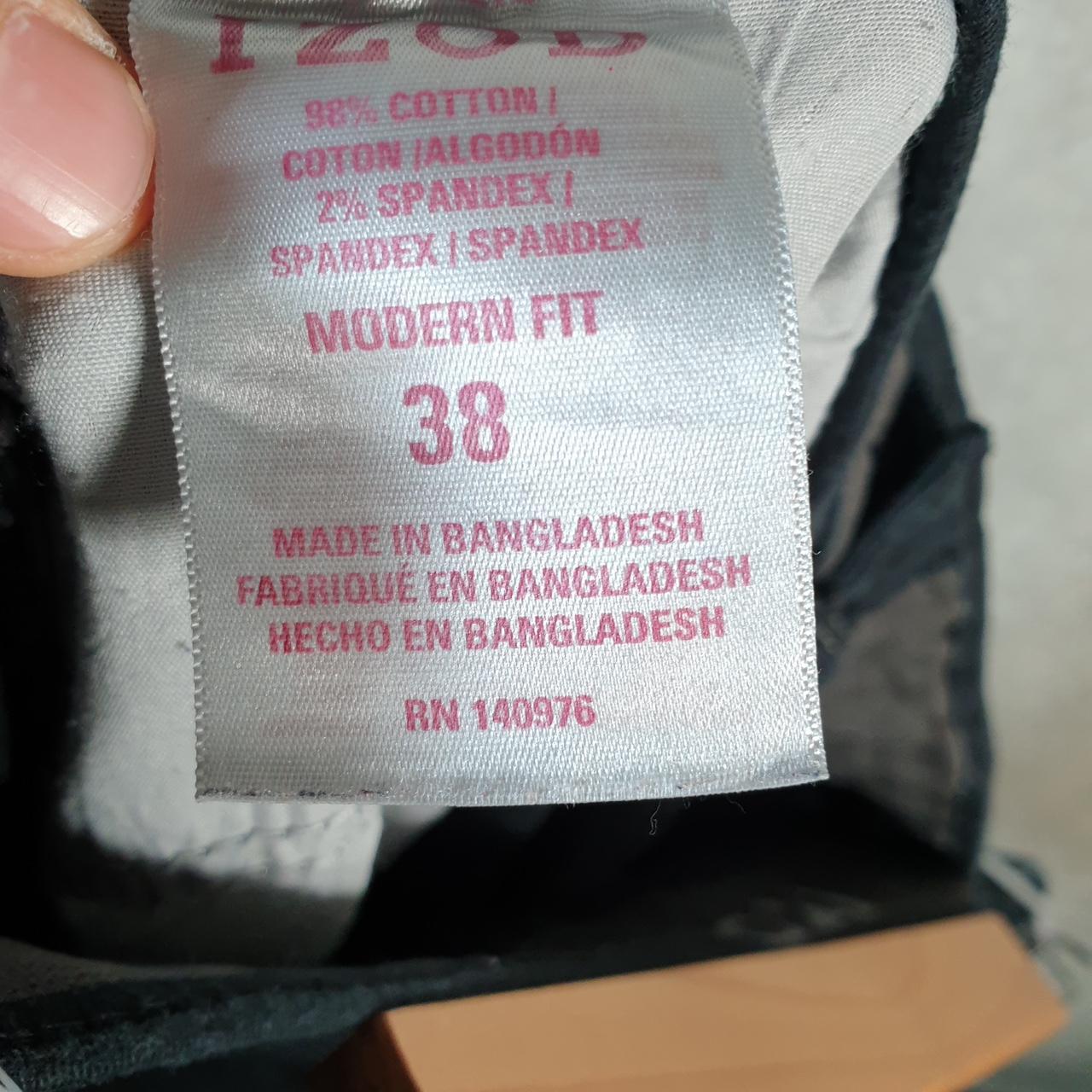 Vintage Izod Golf Chino Shorts Jorts Cargo Men’s W38 Black Baggy Cotton