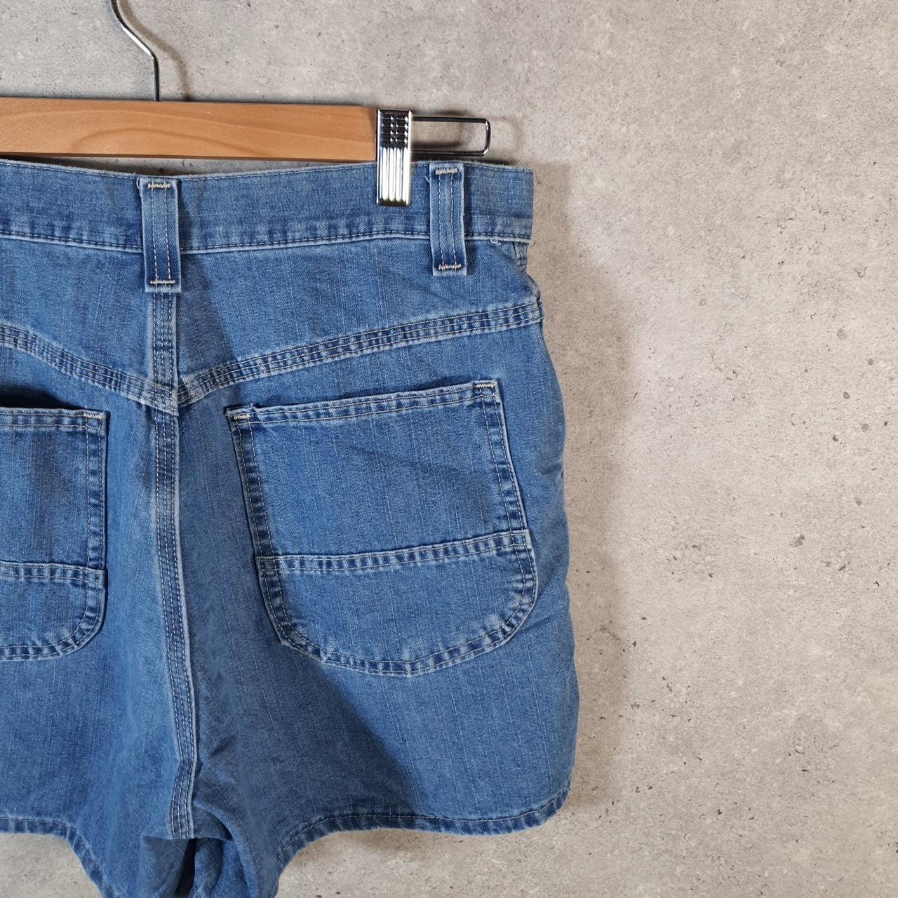 Vintage Lee Baggy Shorts Jorts Cargo Womens W30 Blue Denim Relaxed Cargo