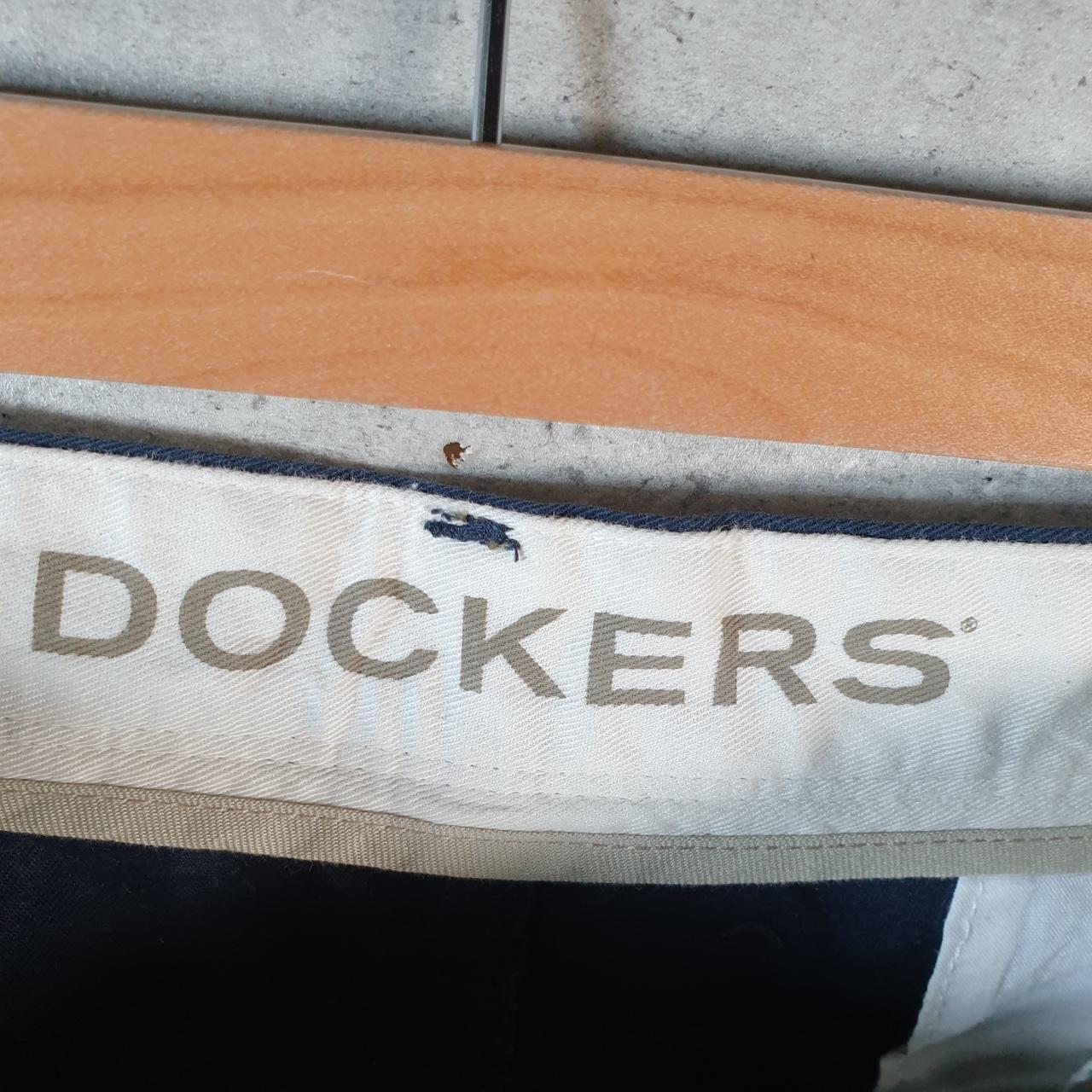 Vintage Dockers Chino Shorts Jorts Cargo Men’s W36 Navy Blue Baggy Cotton