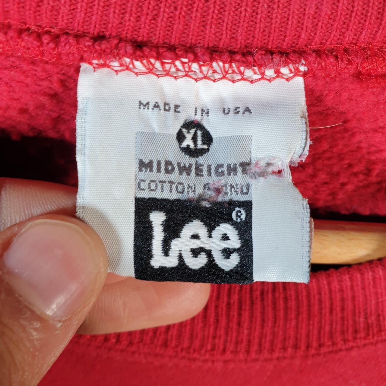Vintage Lee Midweight Made In USA Sweatshirt Men’s XL Red Doon County Anchor