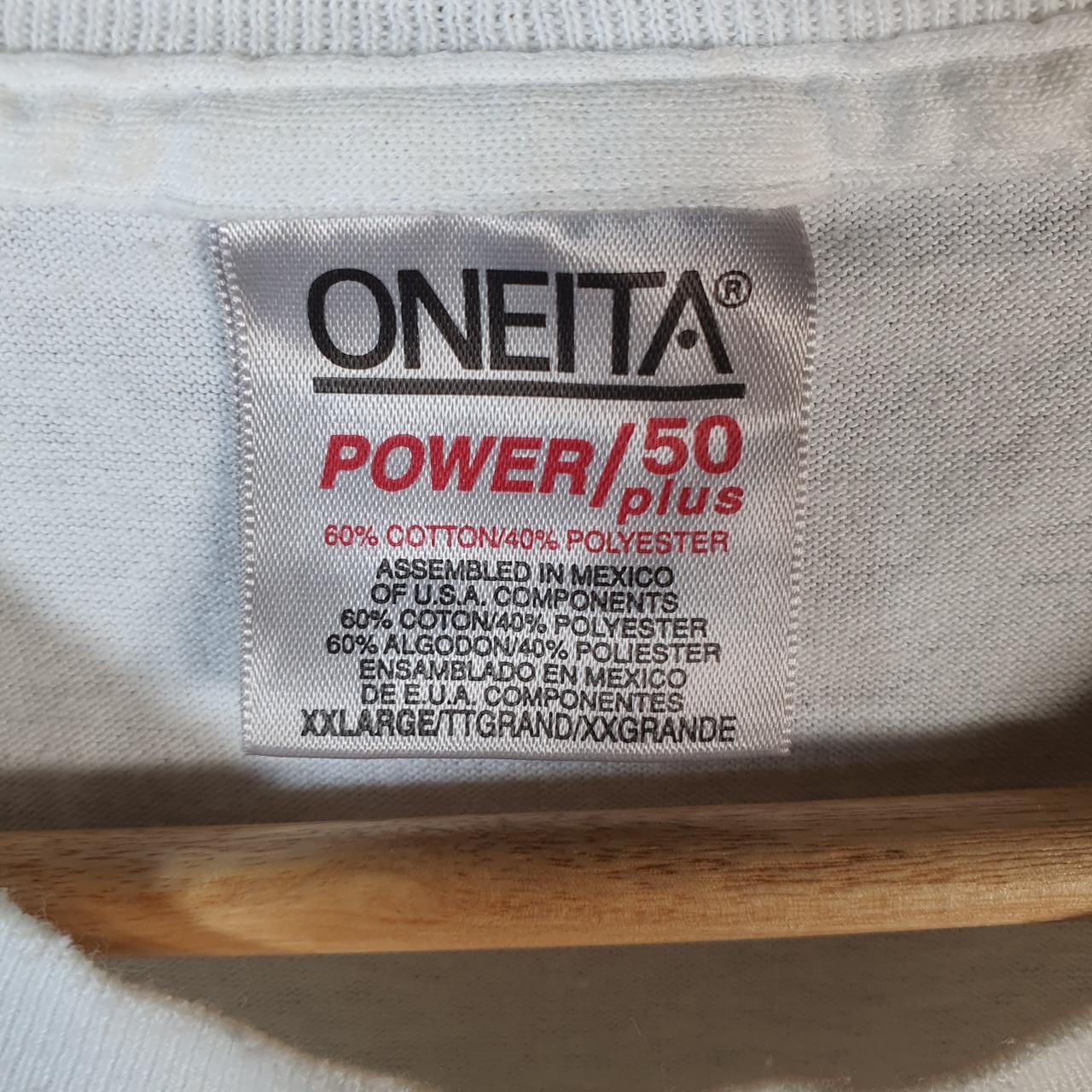 Vintage Oneita Power Deer Tremble 90s Graphic USA Single Stitch T Shirt Men’s 2XL White