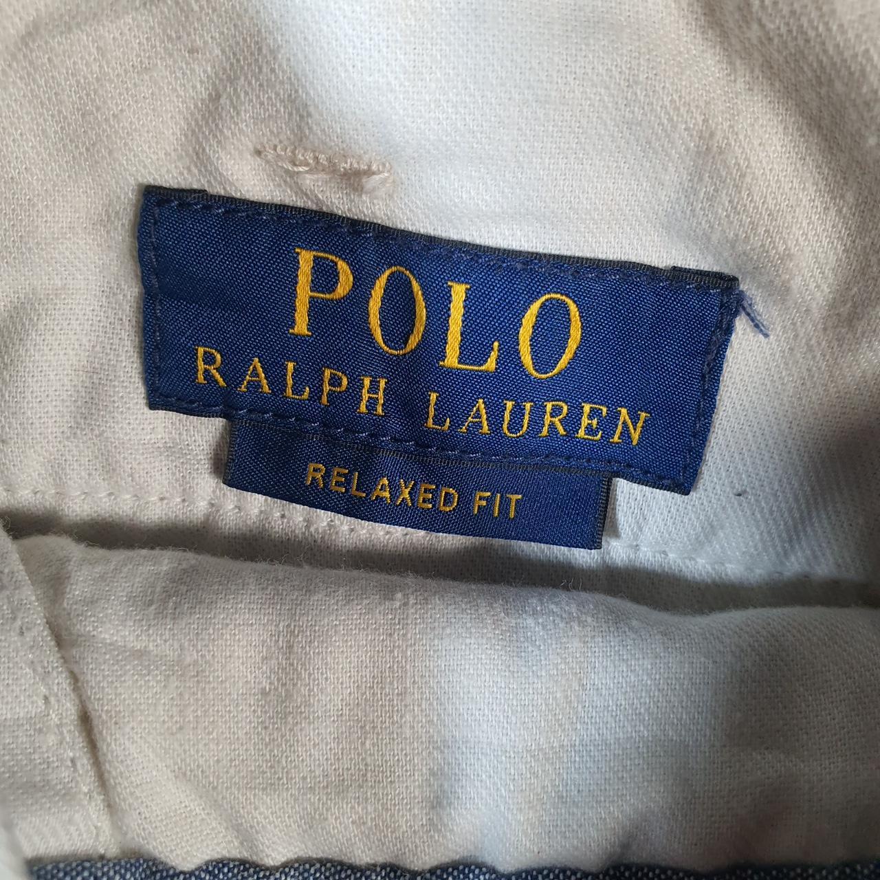 Vintage Ralph Lauren Polo Shorts Jorts Chino Cargo Men’s W36 Brown Baggy Cotton