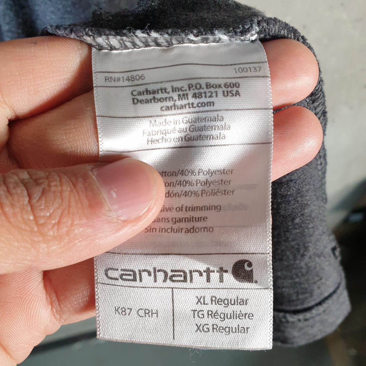 Vintage Carhartt Pocket T Shirt Men’s XL Grey Workwear Chore Utility Original Fit C9293