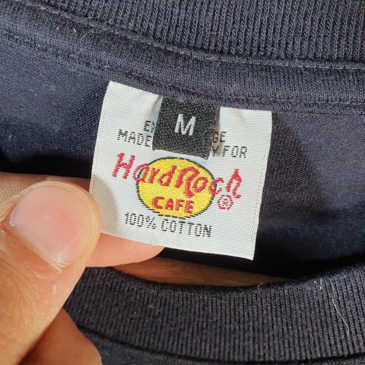Vintage Hard Rock Cafe Beijing 90s USA Spellout T Shirt Men’s Medium Navy Blue