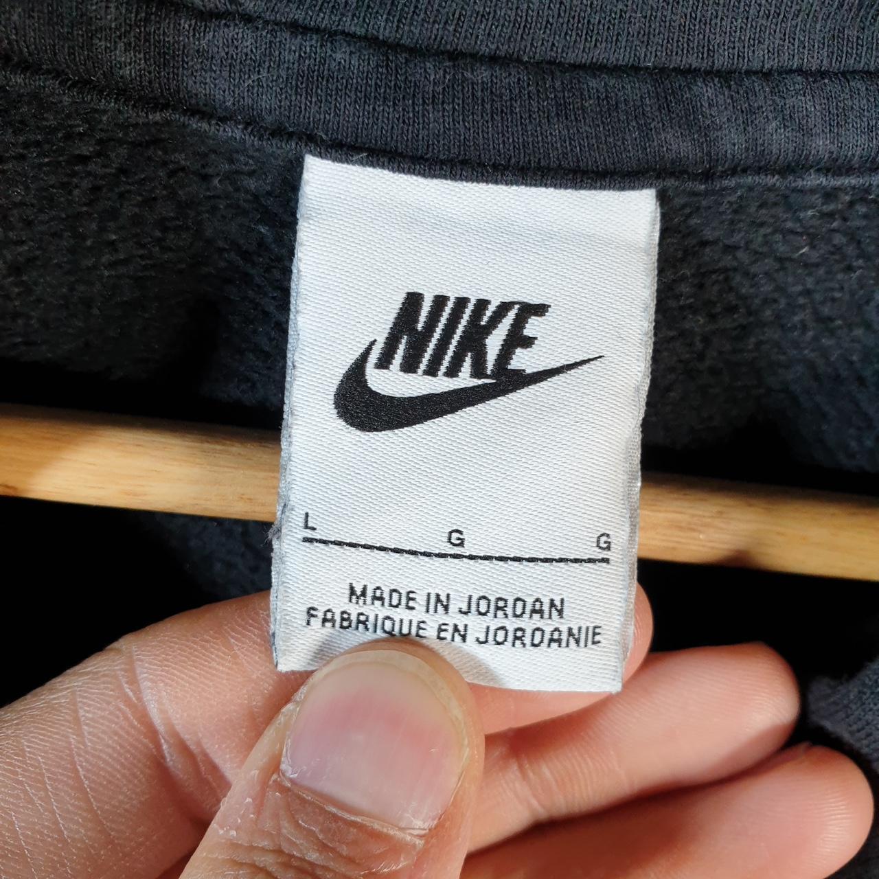 Vintage Nike Club Embroidered Hoodie Men’s Large Black Swoosh Y2K Pullover