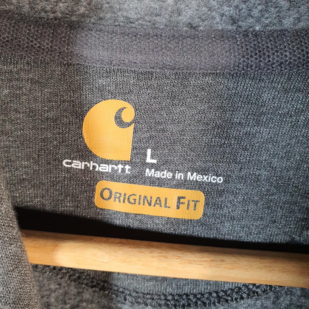 Vintage Carhartt Rain Defender Hoodie Men’s Large Grey Full Zip Blank USA Original Fit