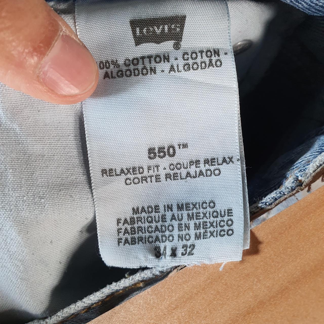 Vintage Levi’s 550 Cut Off Baggy Shorts Jorts Cargo Womens W26 Blue Relaxed Denim Big Fish Vintage