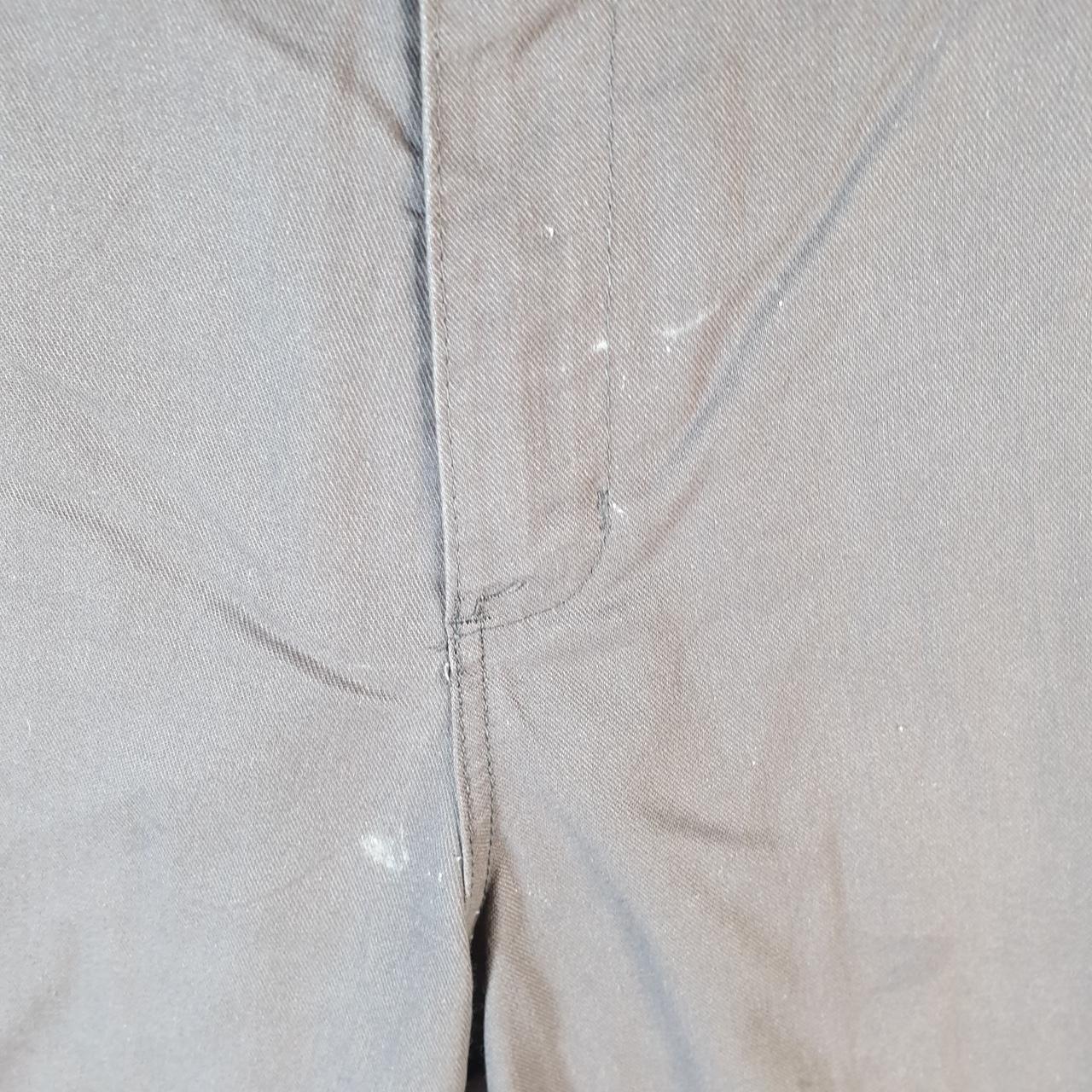 Vintage Dickies Baggy Chino Shorts Jorts Cargo Mens W34 Grey Relaxed Fit