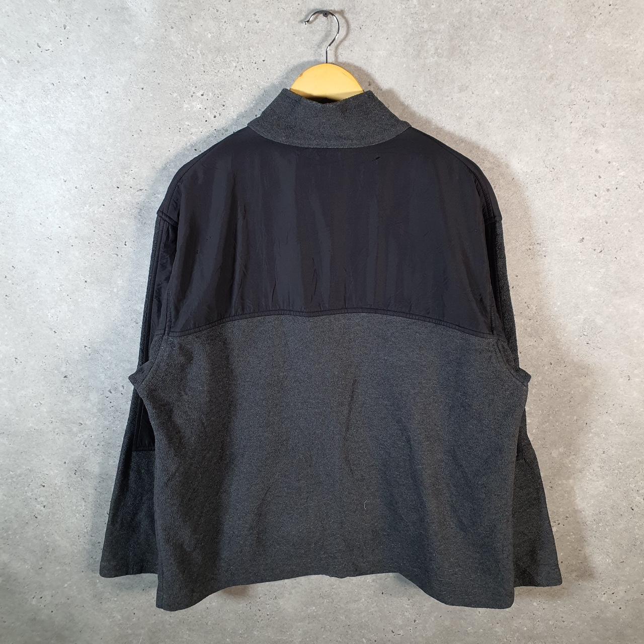 Vintage Chaps Ralph Lauren Fleece Sweatshirt Jacket Mens Large Grey Full Zip