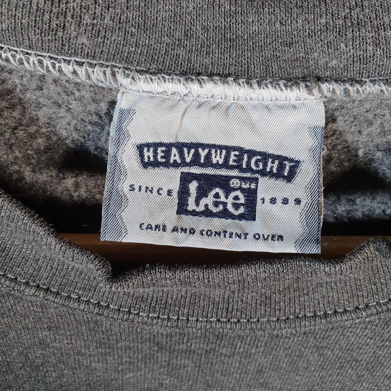 Vintage Lee Heavyweight Sweatshirt Men’s Large Grey USA Super Bob Embroidered