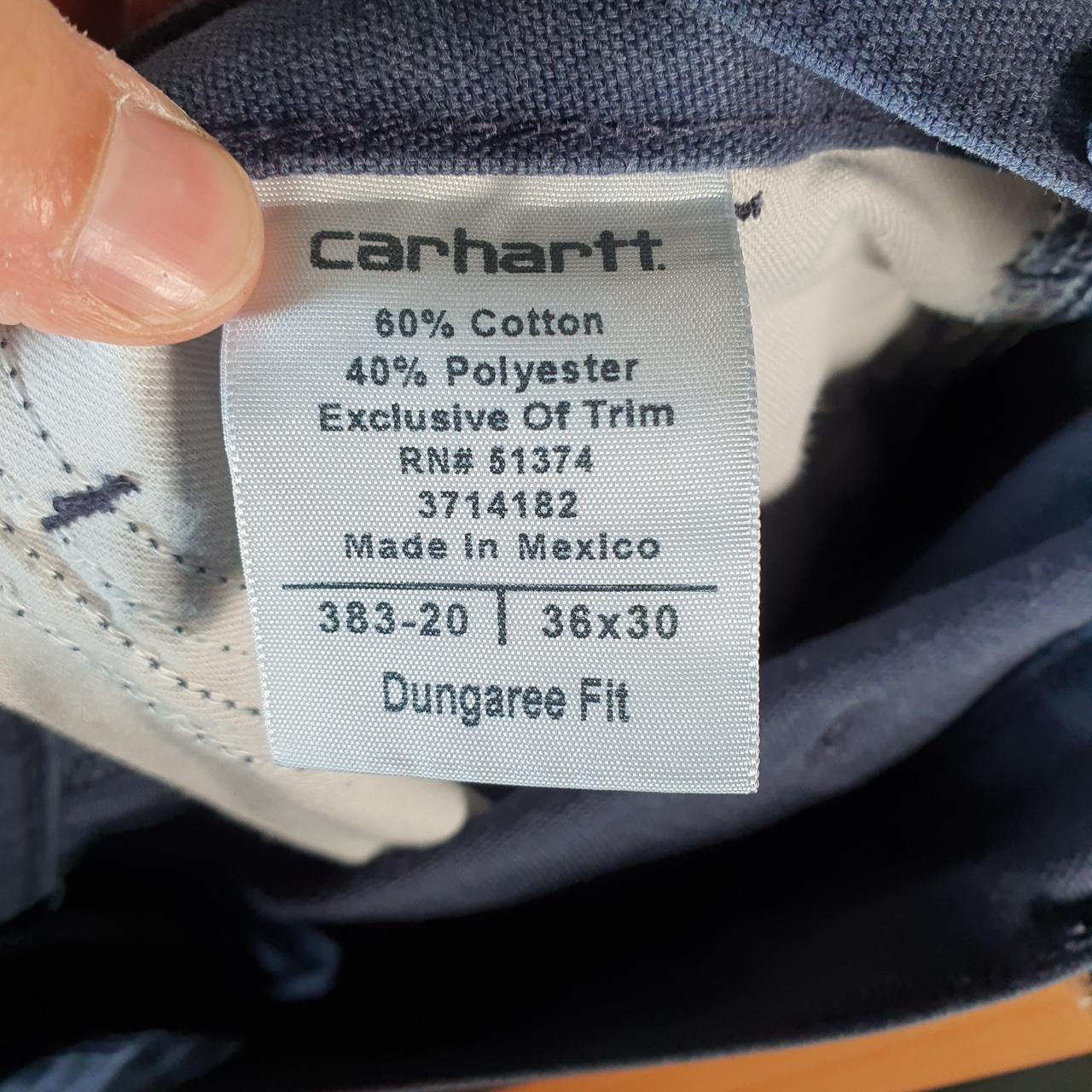 Vintage Carhartt Carpenter Trousers Mens W36 L30 Navy Blue Dungaree Fit Workwear USA