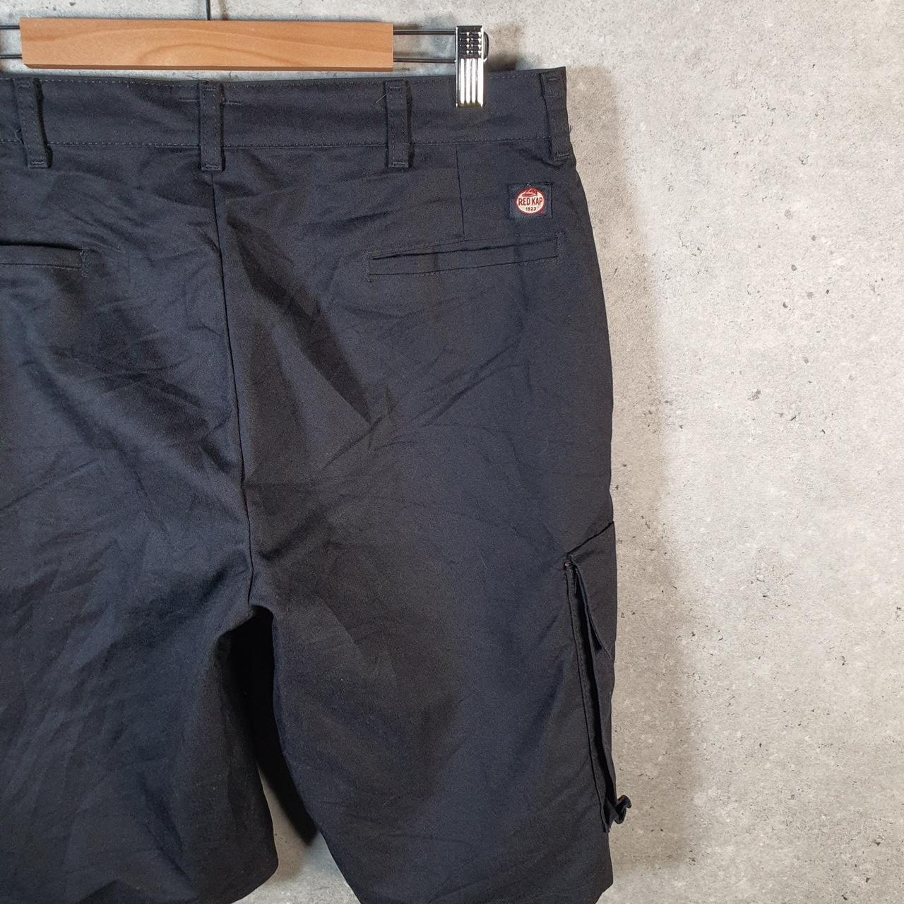 Vintage Red Kap Golf Chino Shorts Jorts Cargo Men’s W36 Black Baggy Cotton