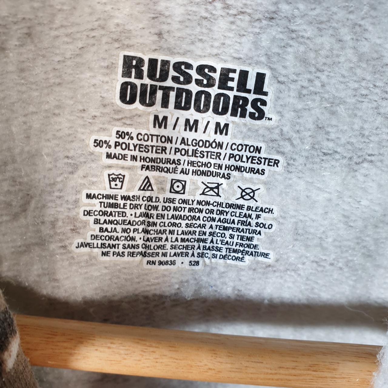Vintage Russell Outdoors RealTree Camouflage Hoodie Men’s Medium Brown Huntings