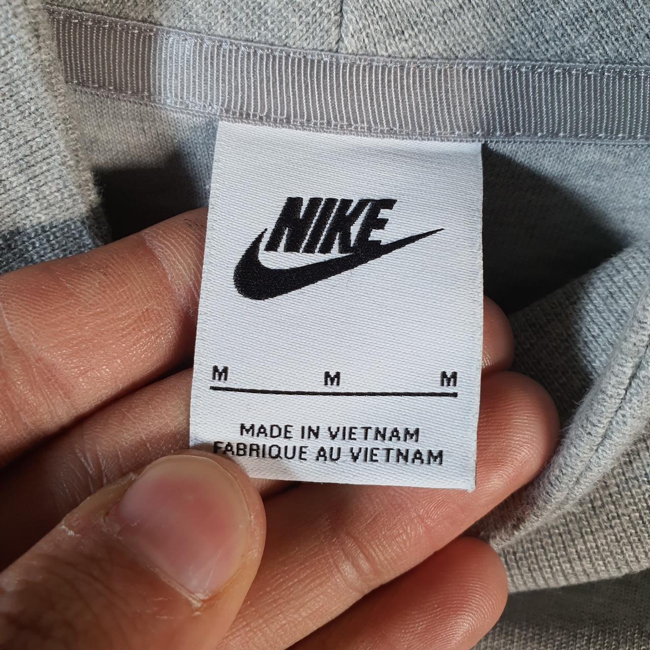 Vintage Nike Tech Cropped Sweatshirt Womens M Grey Swoosh Y2K Pullover Logo