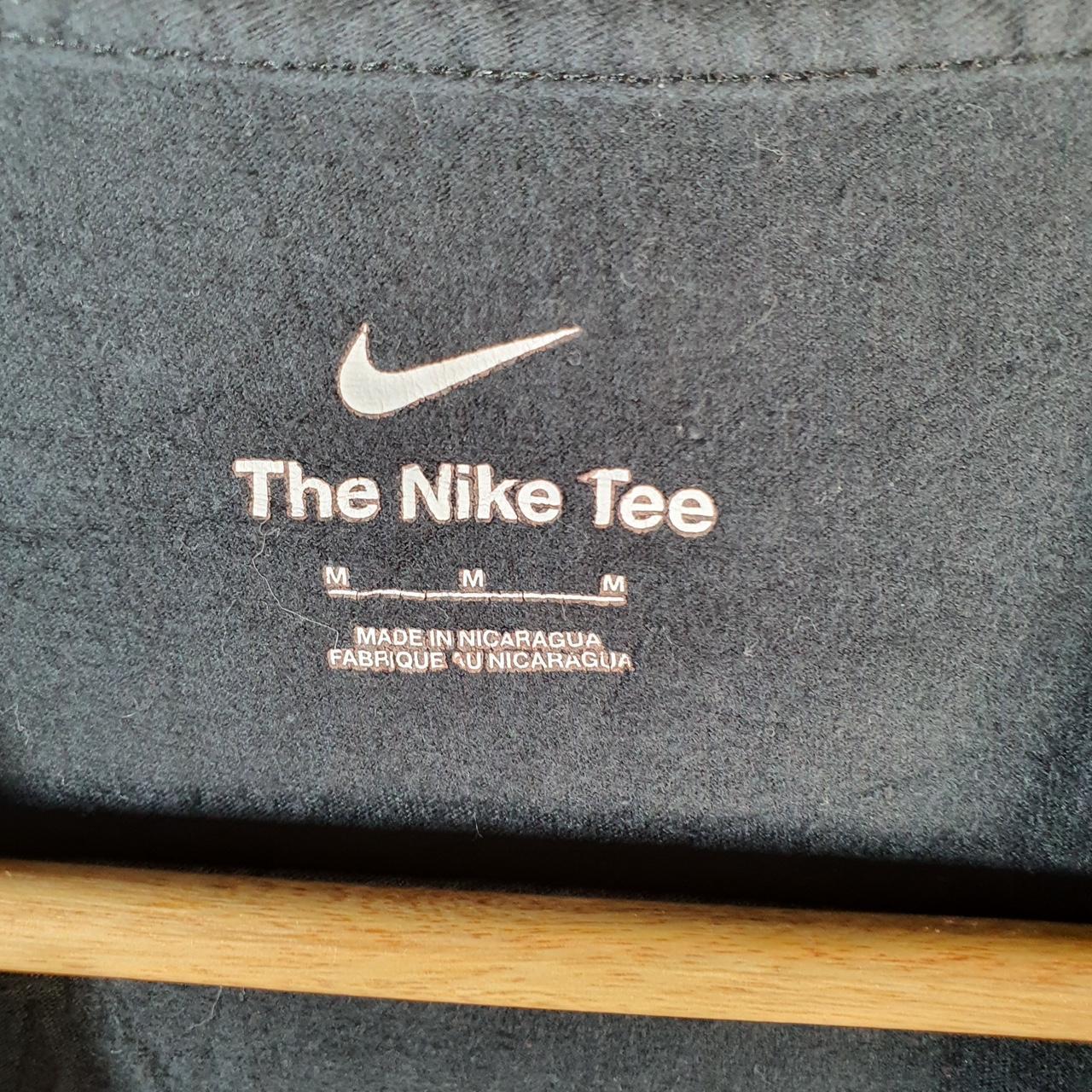 Vintage Nike Spellout Graphic T Shirt Men’s Medium Black Swoosh Athletic