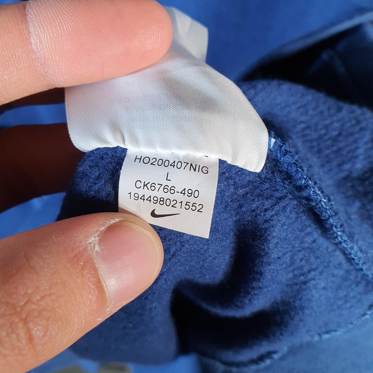 Vintage Nike SFG Basketball Hoodie Men’s Large Blue Swoosh Y2K Pullover Logo