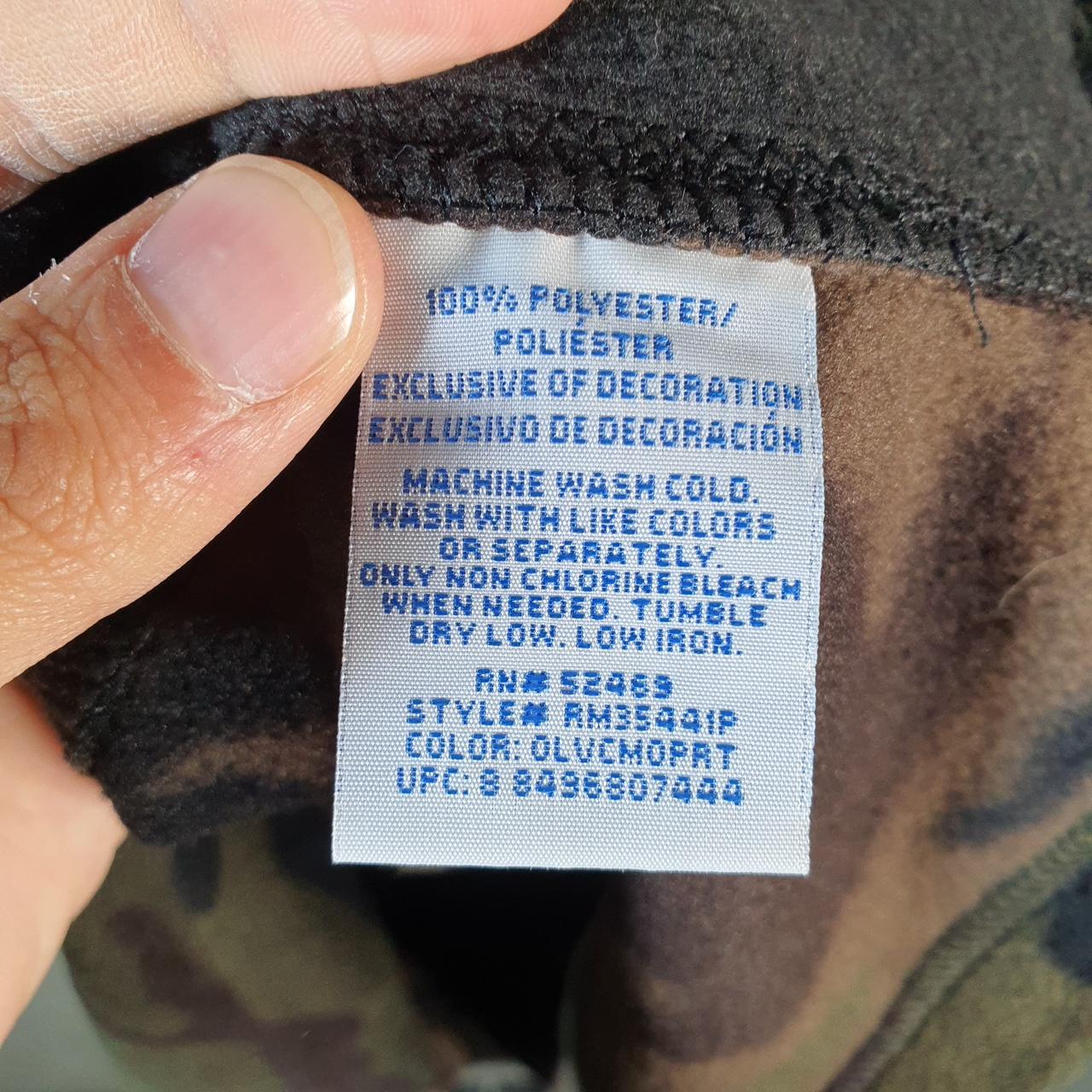 Vintage Starter 1/4 Zip Fleece Sweatshirt Mens Medium Camo Logo Winter